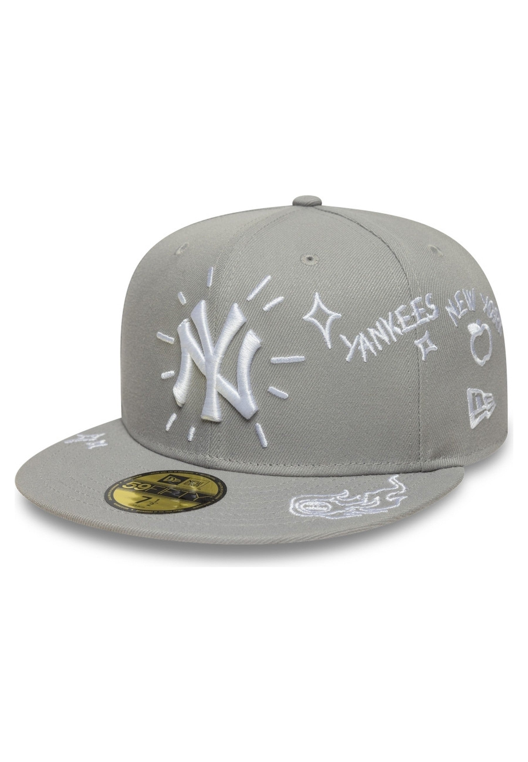 GORRA NEW ERA GRIS YANKEES MLB SCRIBBLE 59FIFTY NEYYAN