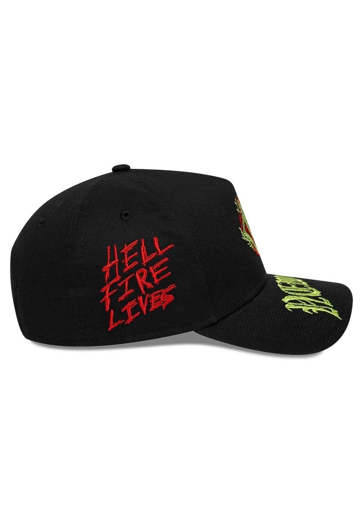 GORRA NEW ERA HELL FIRE LIVES 9FORTY E FRAME STRANGER THINGS 10 YEARS NEGRA