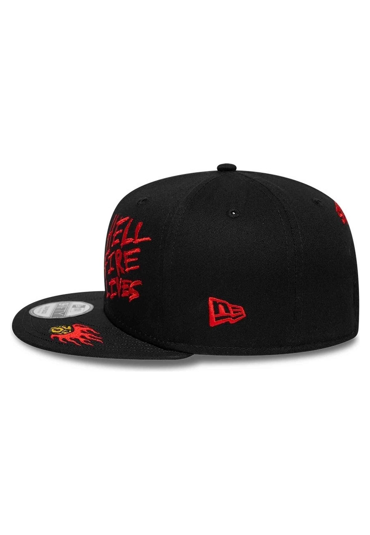 GORRA NEW ERA HELL FIRE LIVES STRANGER THINGS 10 YEARS NEGRA