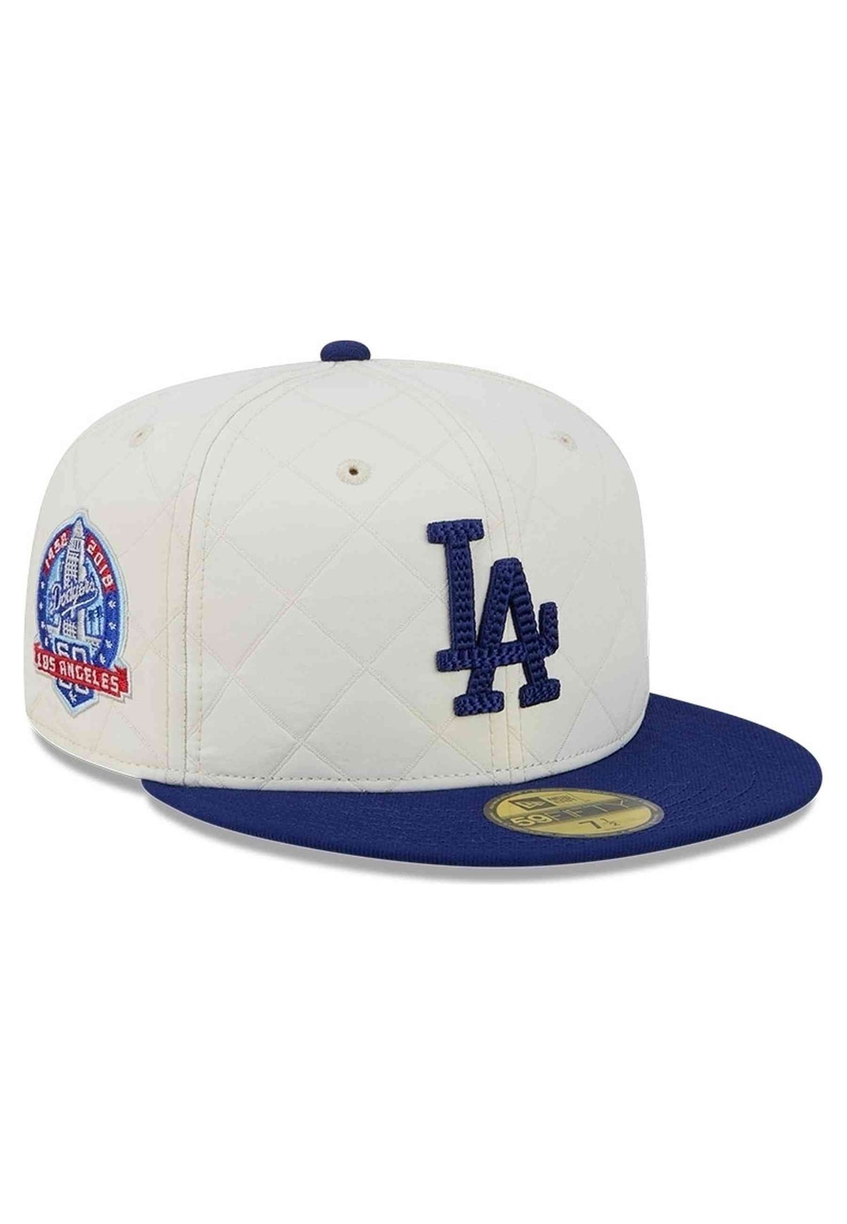 GORRA NEW ERA LOS ANGELES DODGERS 59FIFTY QUILTED NYLON SIDE PATCH BLANCA