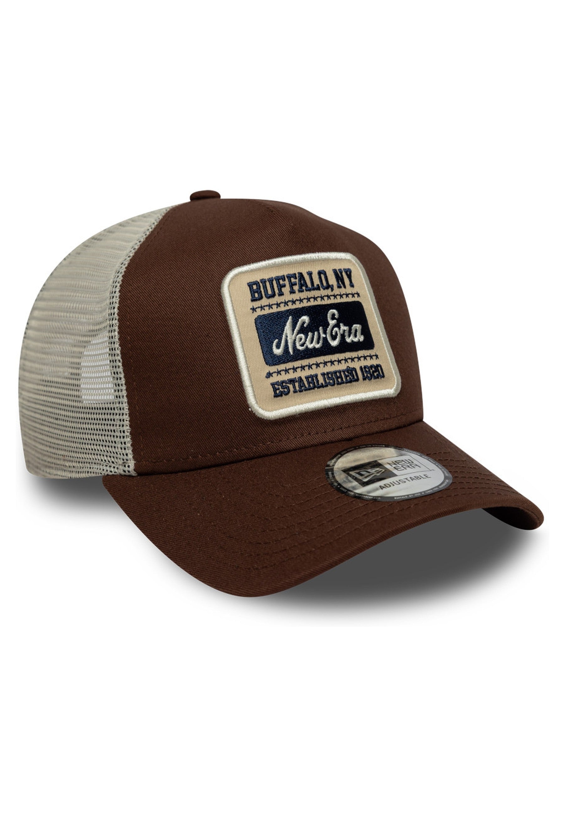 GORRA NEW ERA MARRON NE PATCH TRUCKER NEWERA