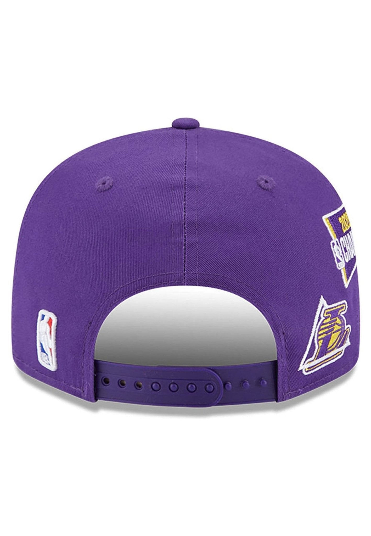 GORRA NEW ERA MORADA LAKERS CHAMPIONS PATCH 9FIFTY LOSLAK - AREA ZERO