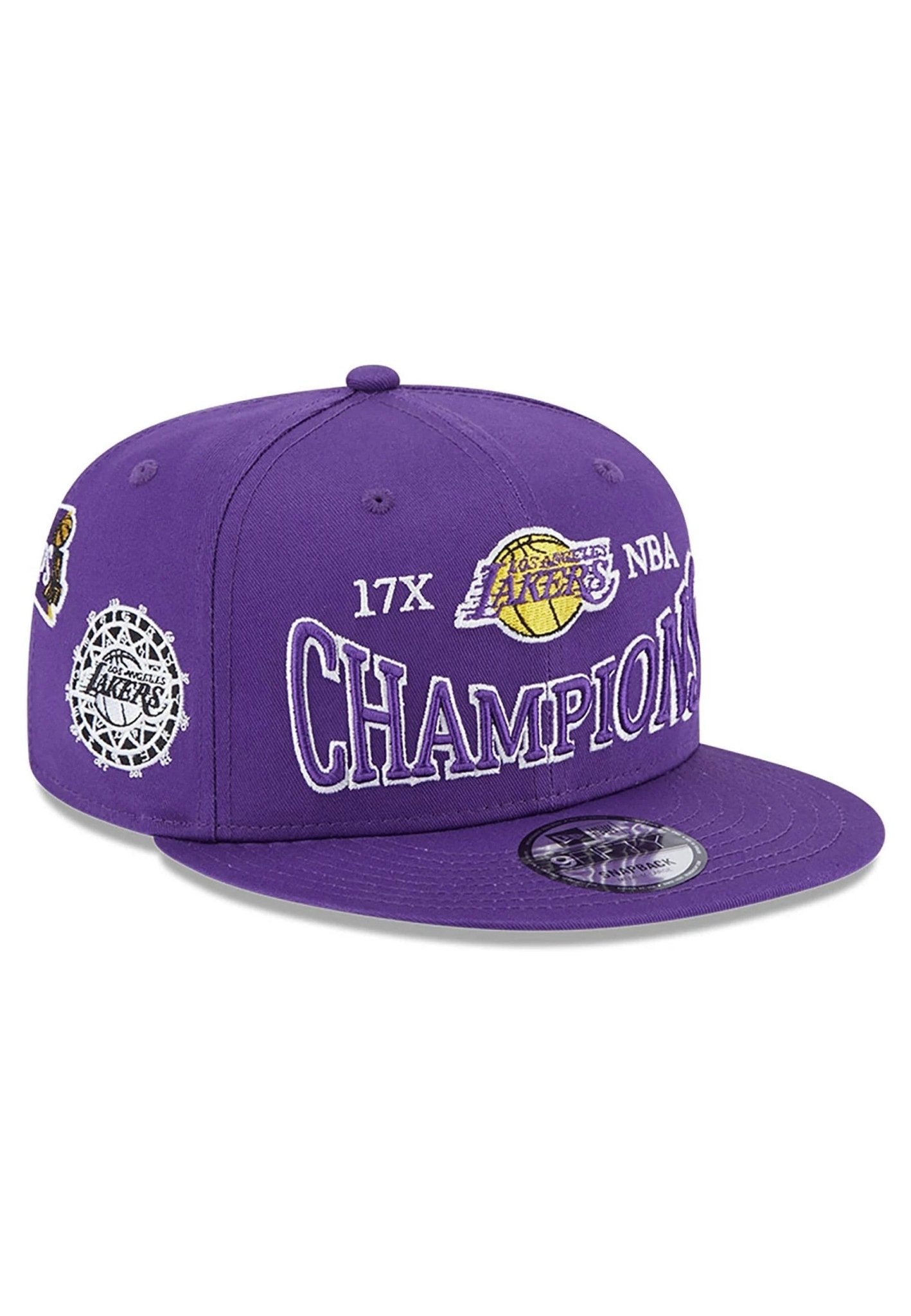 GORRA NEW ERA MORADA LAKERS CHAMPIONS PATCH 9FIFTY LOSLAK - AREA ZERO
