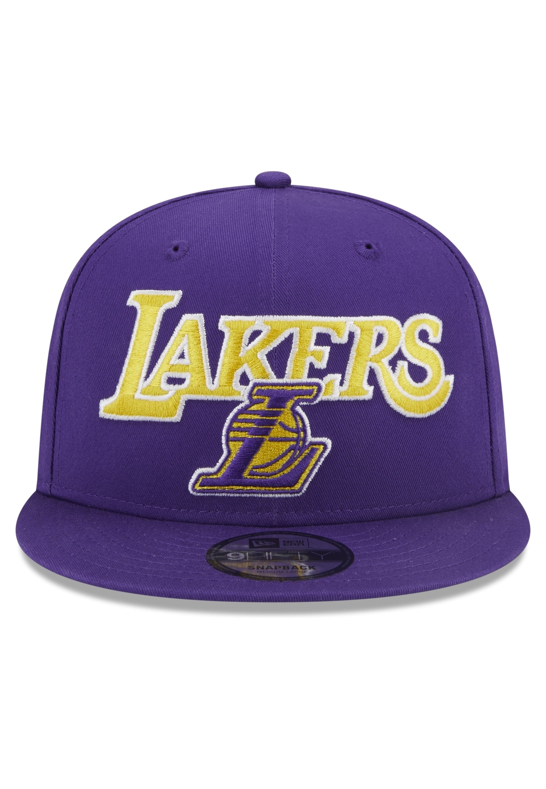GORRA NEW ERA MORADA LAKERS NBA PATCH 9FIFTY LOSLAK