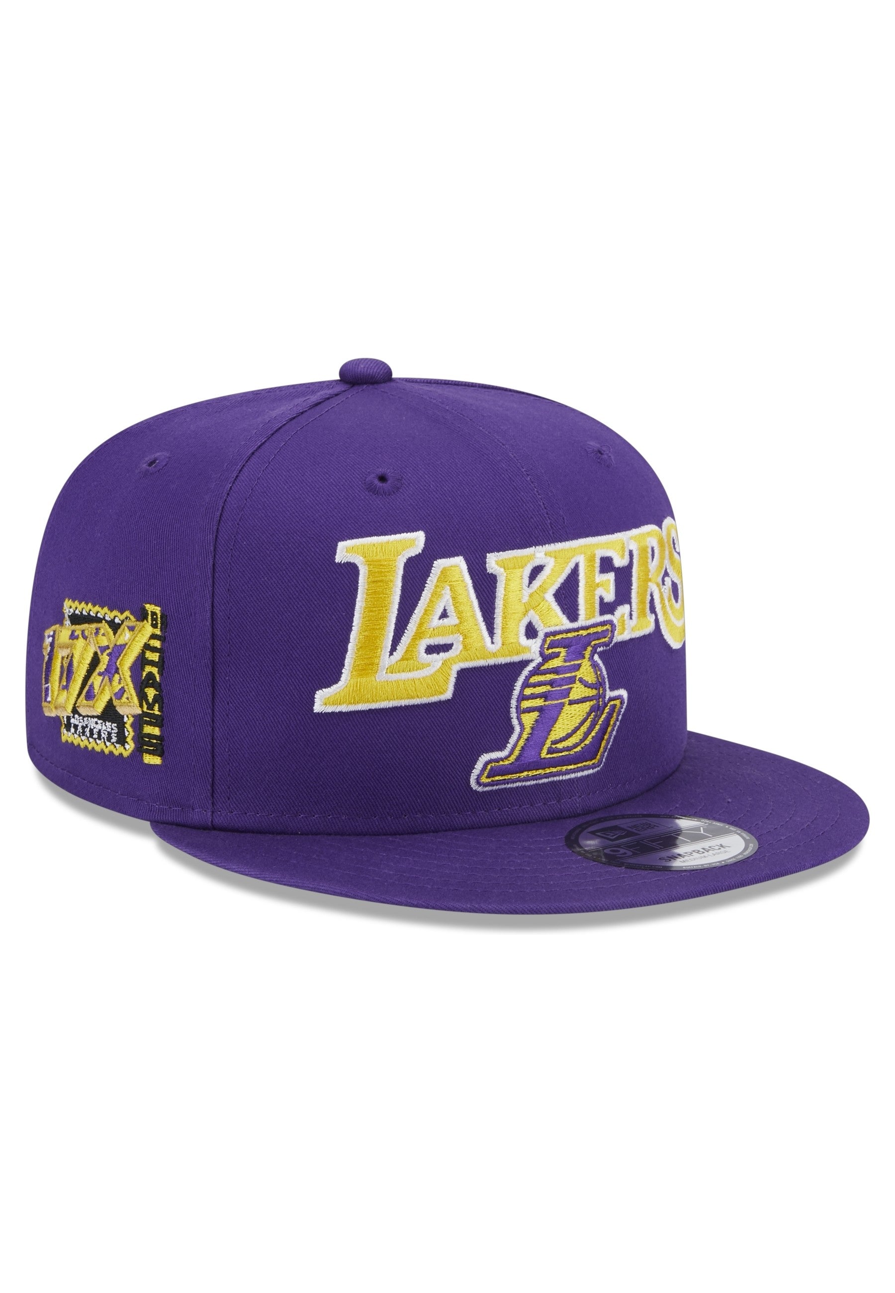 GORRA NEW ERA MORADA LAKERS NBA PATCH 9FIFTY LOSLAK
