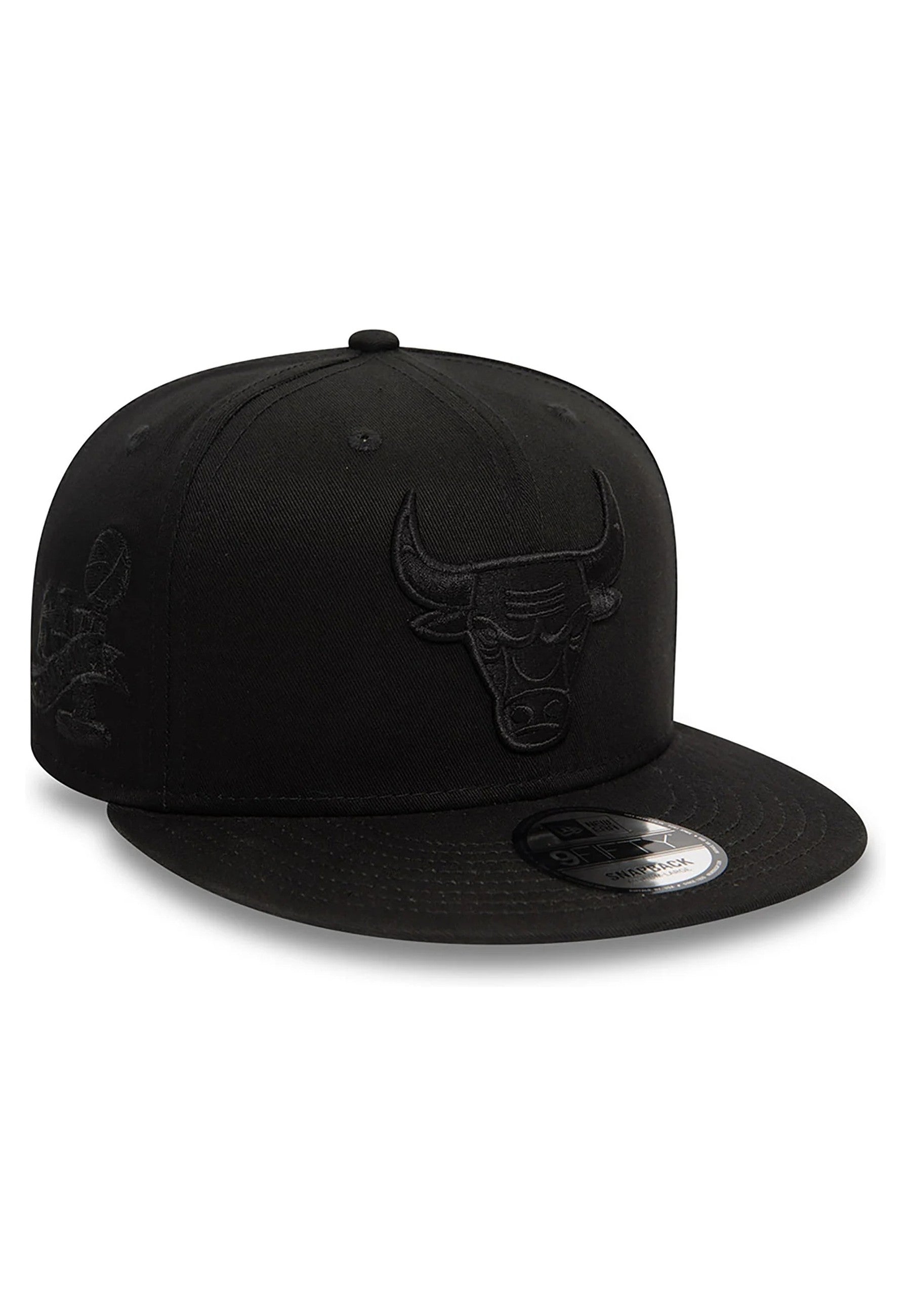 GORRA NEW ERA NEGRA BULLS MONOCHROME 9FIFTY CHIBUL