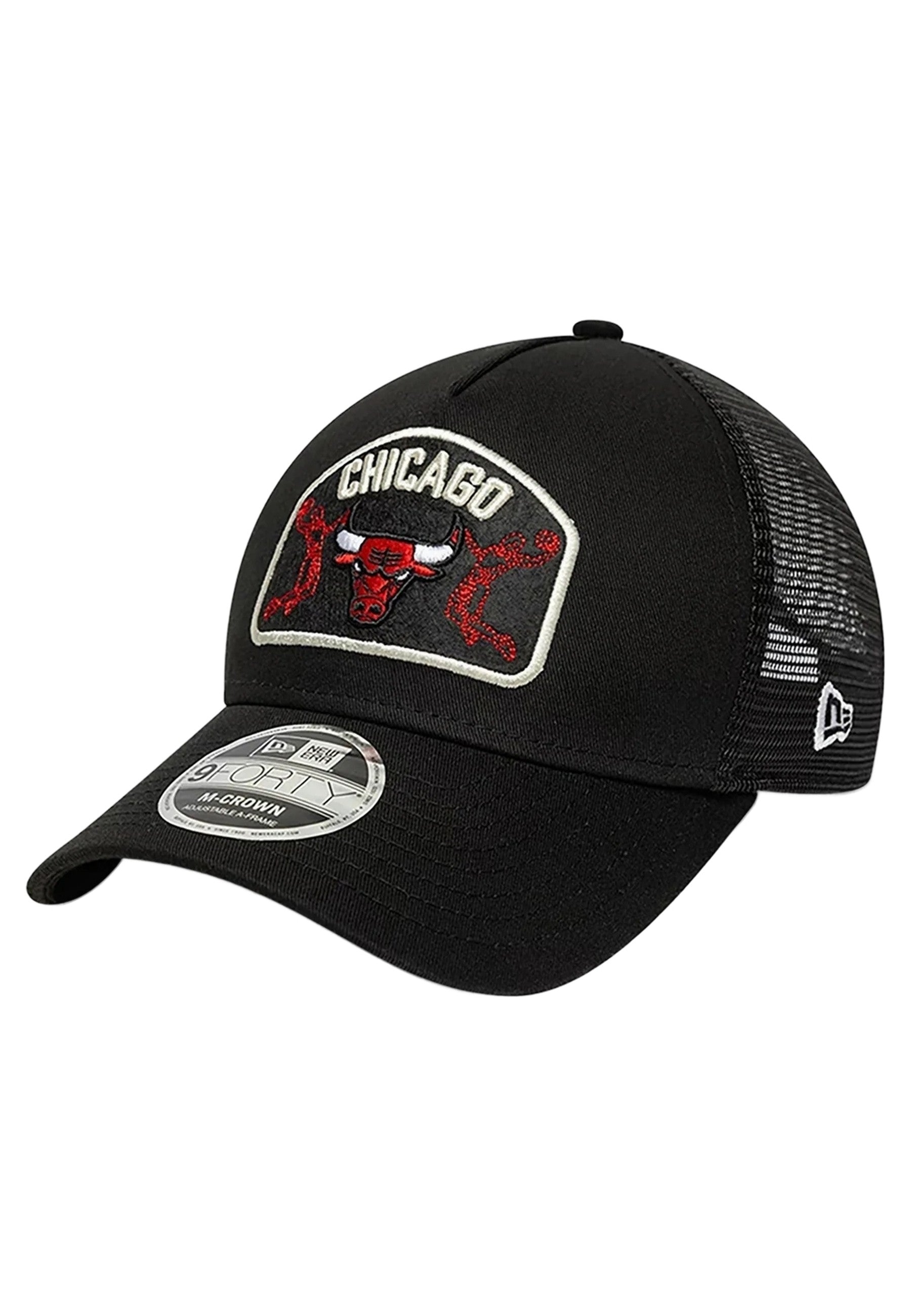 GORRA NEW ERA NEGRA BULLS NBA 9FORTY MC AF CHIBUL TRUCKER CAP