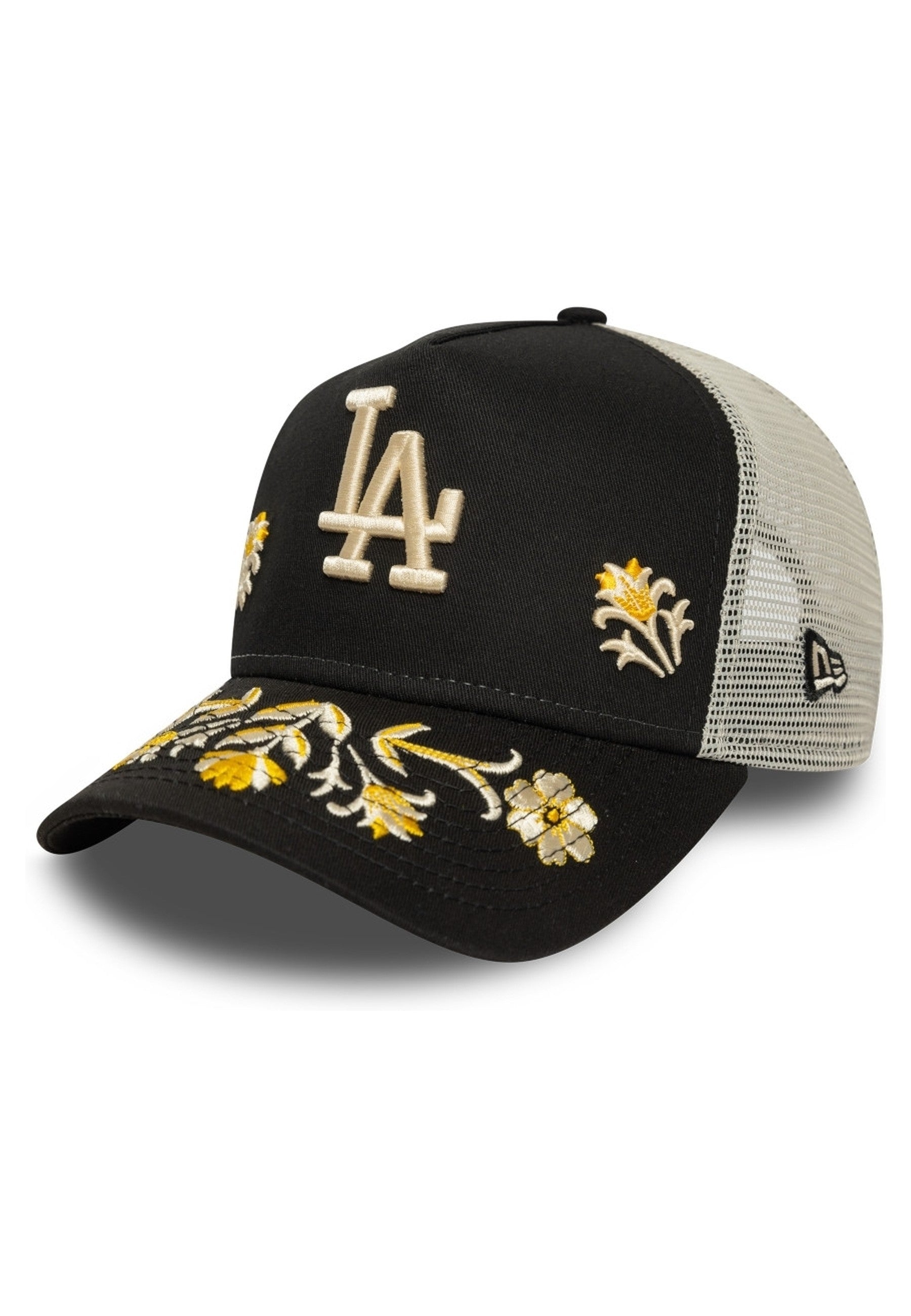 GORRA NEW ERA NEGRA DODGERS FLORAL ICON TRUCKER LOSDOD