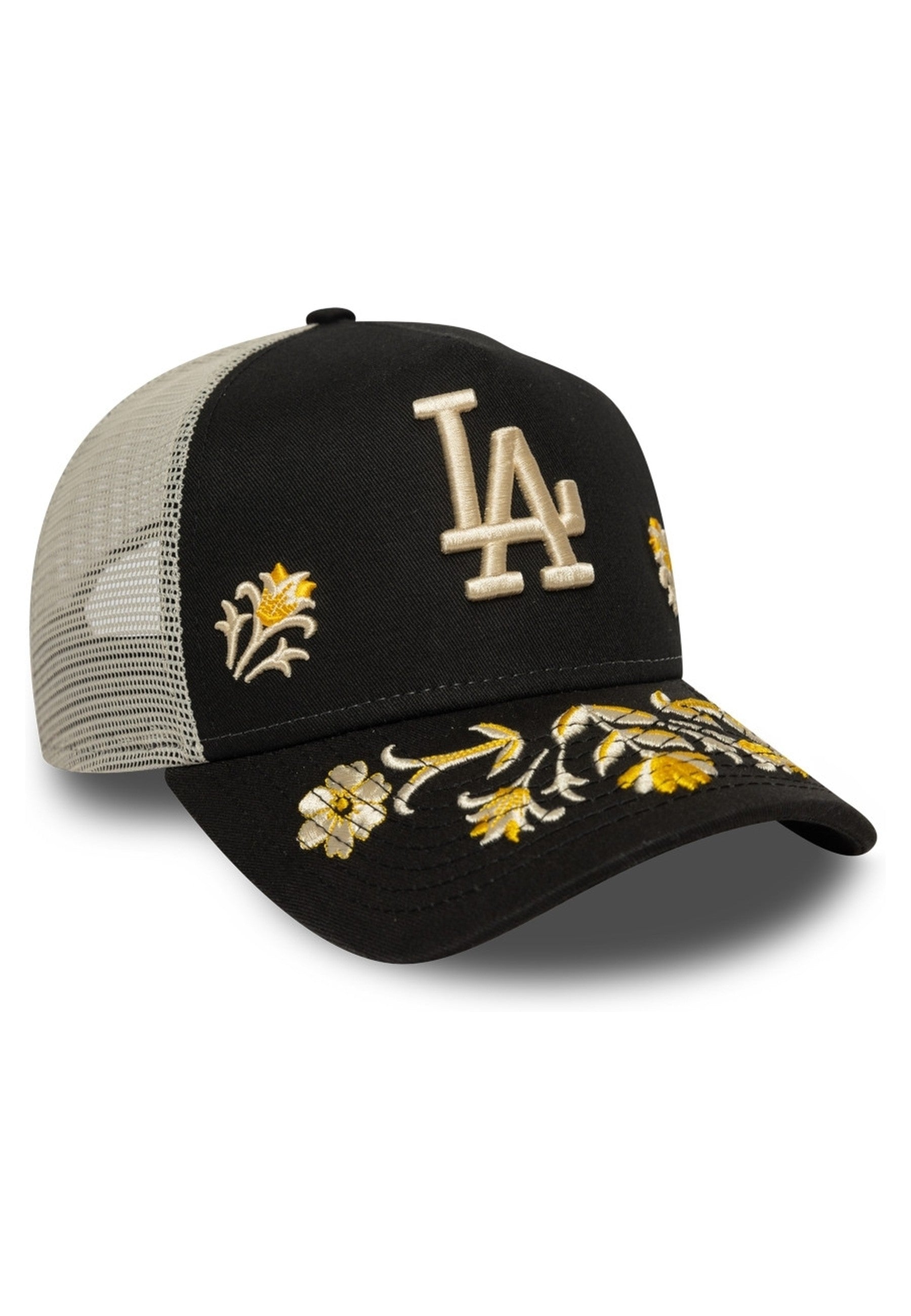 GORRA NEW ERA NEGRA DODGERS FLORAL ICON TRUCKER LOSDOD