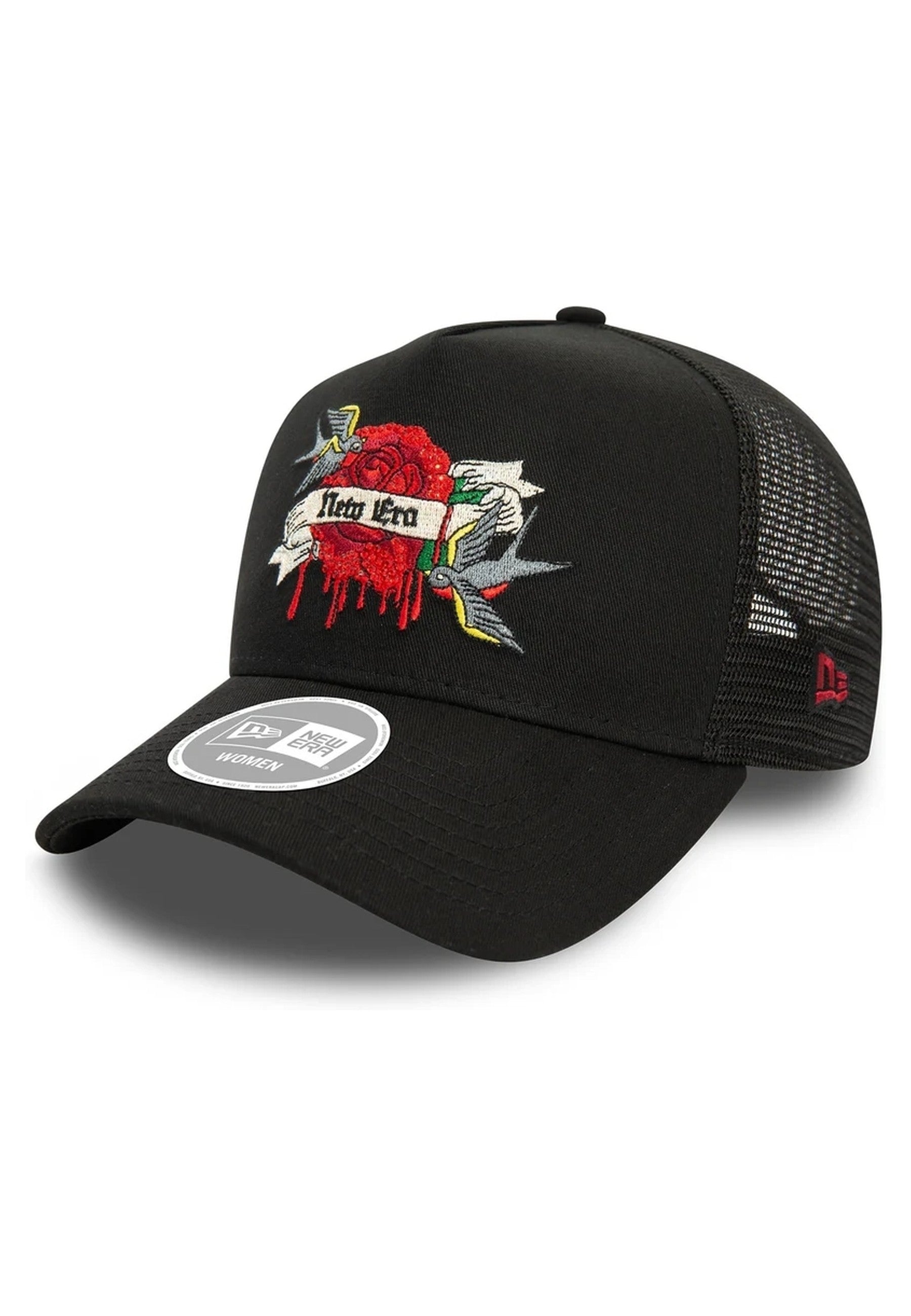 GORRA NEW ERA NEGRA DRIPPING ROSE WMNS NE TRUCKER