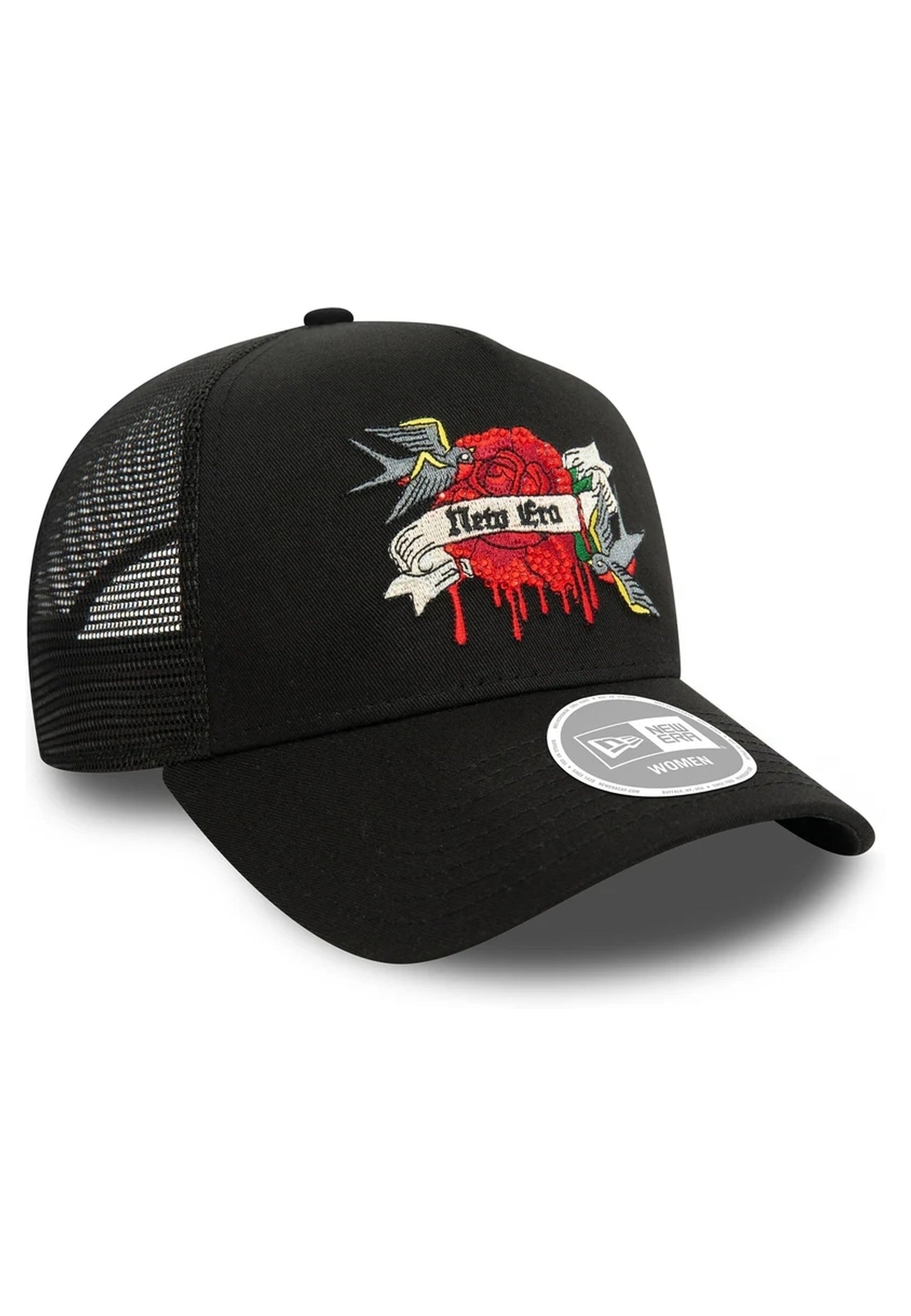 GORRA NEW ERA NEGRA DRIPPING ROSE WMNS NE TRUCKER