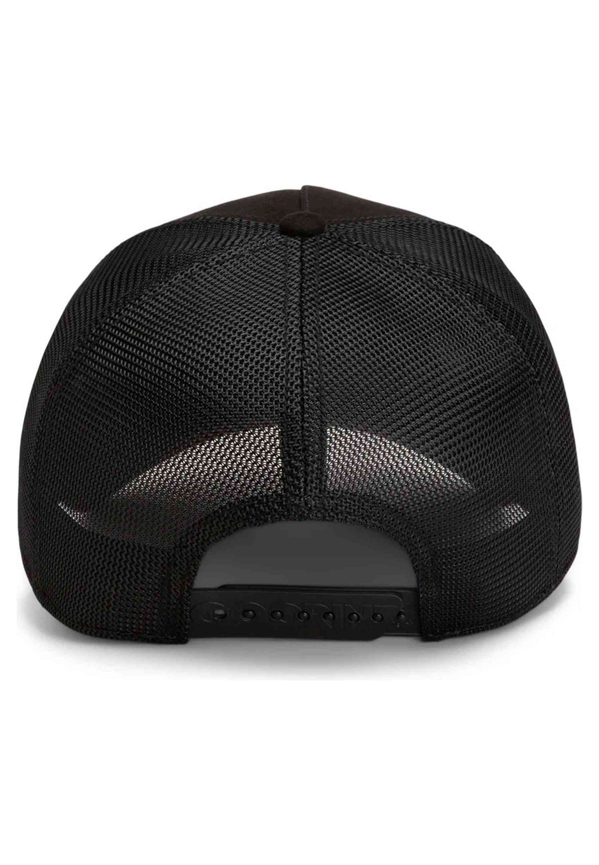 GORRA GOORIN BROS NEGRA LEON SUEDE LEONE ROSSO TRUCKER CAP