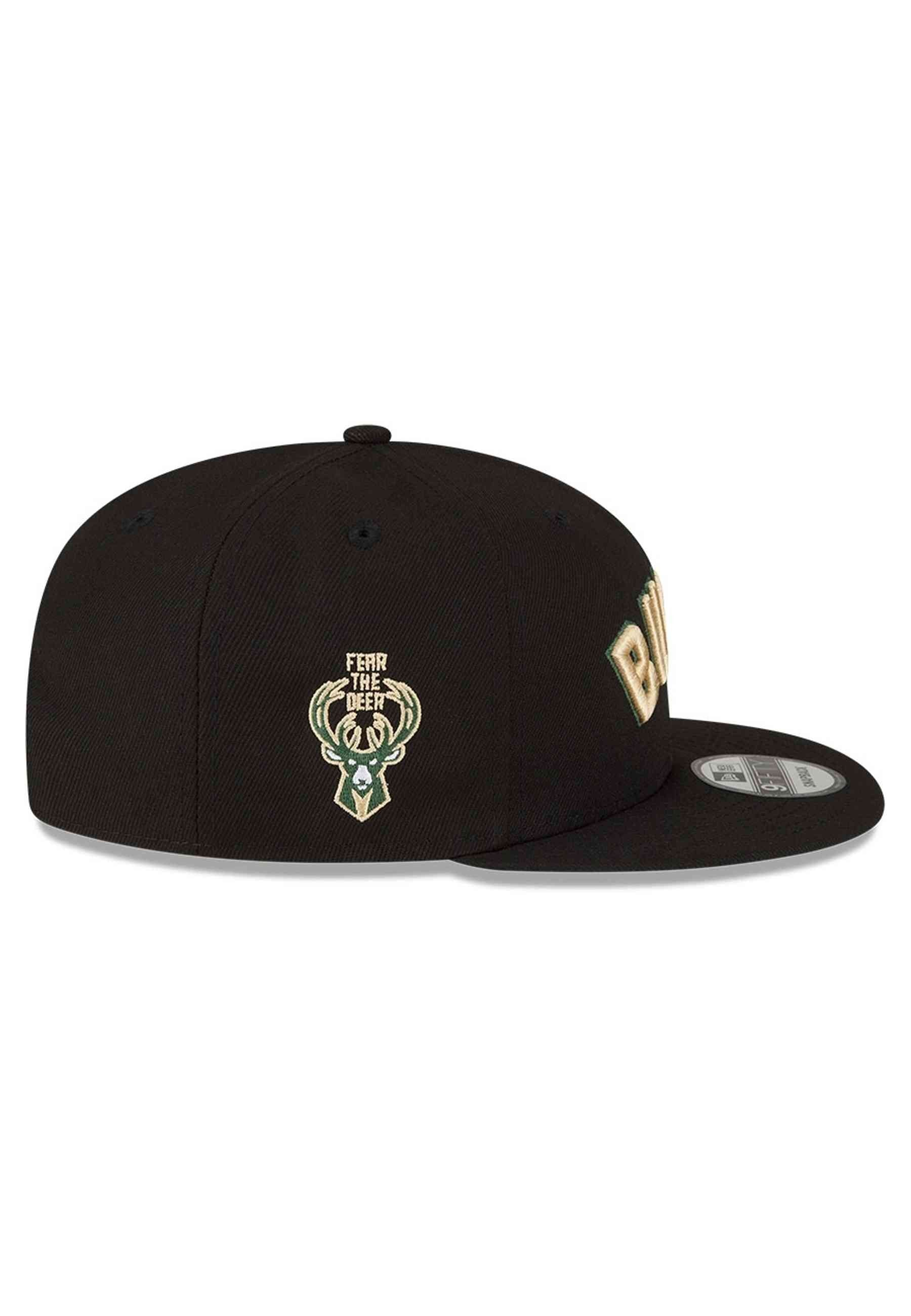 GORRA NEW ERA NEGRA MILWAWKEE BUCKS 950 NBASTMNT MKILBUC