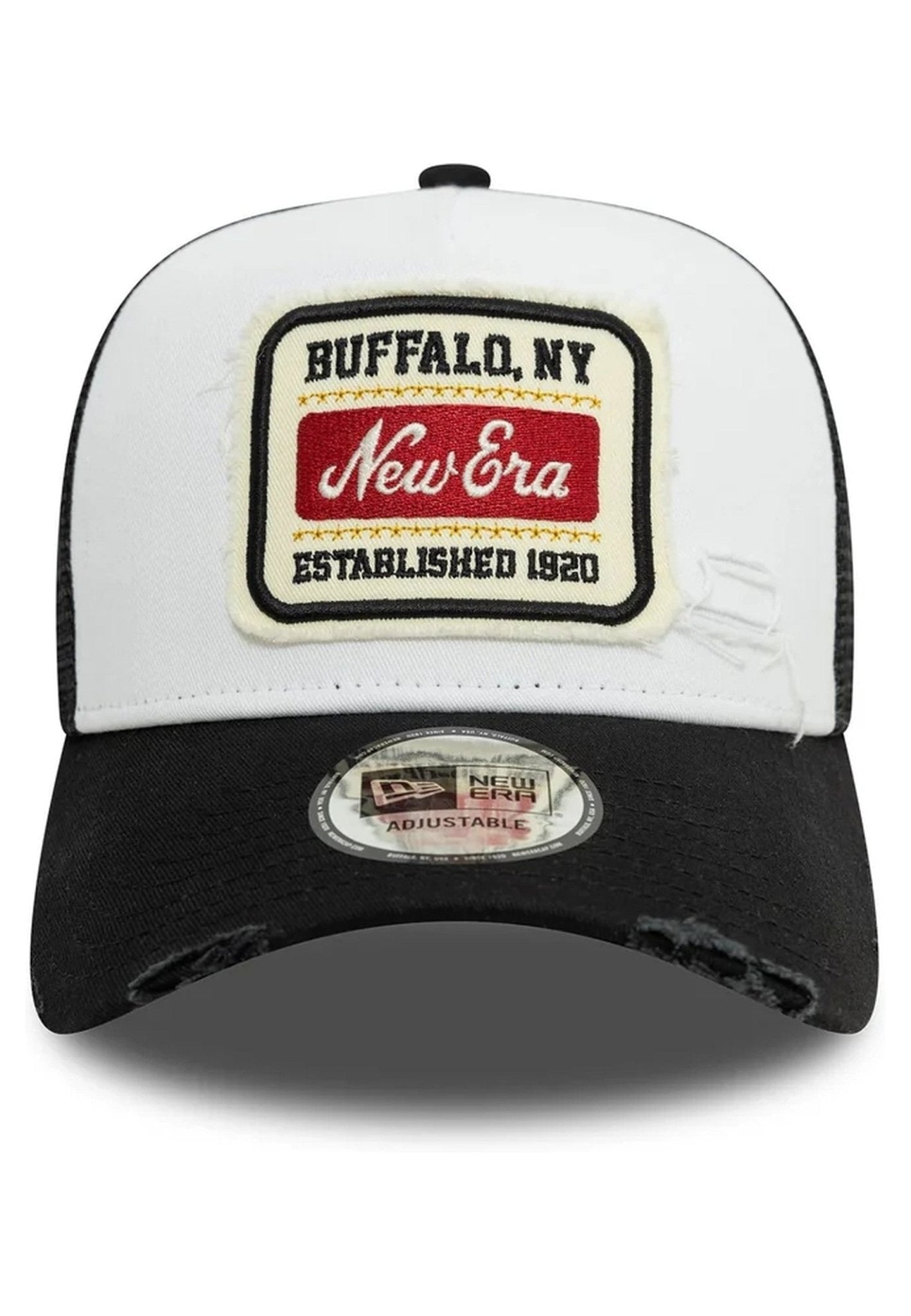 GORRA NEW ERA NEGRA NE PATCH DISTRESS TRUCKER NEWERA - AREA ZERO