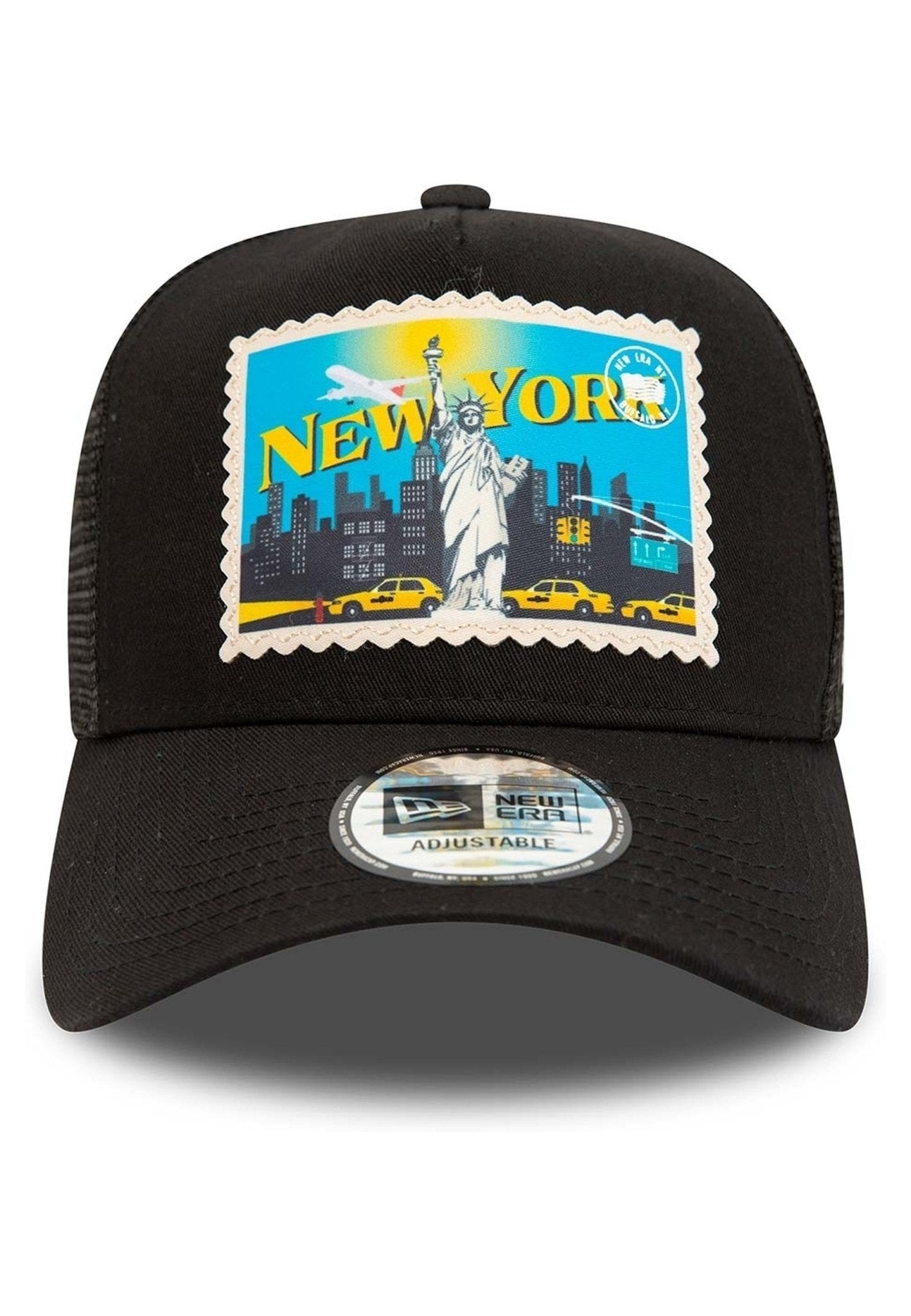 GORRA NEW ERA NEGRA NEW YORK POSTCARD TRUCKER CAP - AREA ZERO