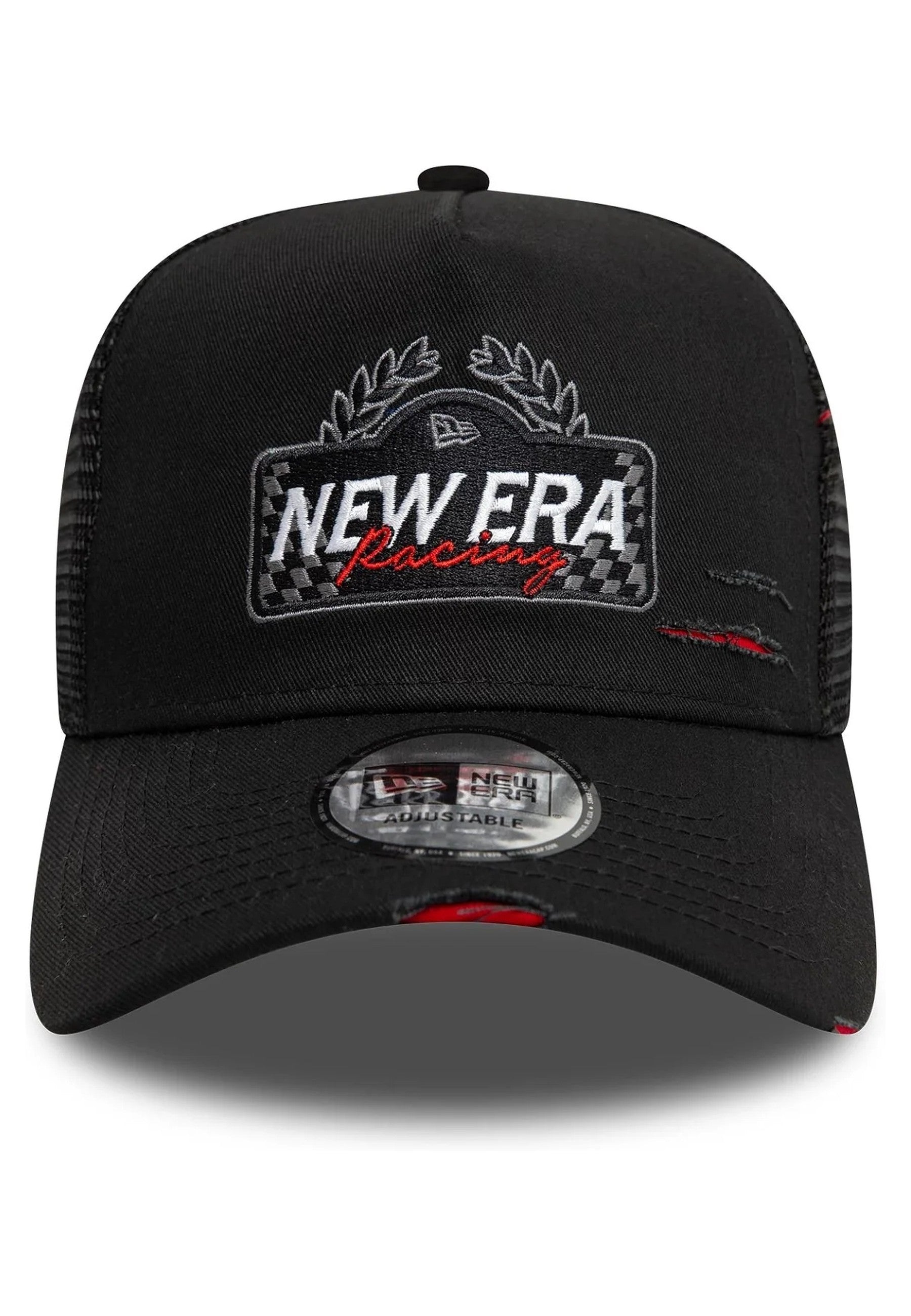 GORRA NEW ERA NEGRA RACING NE MOTORSPORT TRUCKER CAP