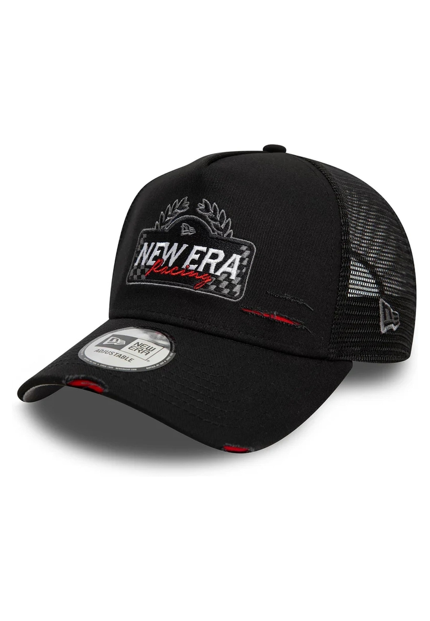 GORRA NEW ERA NEGRA RACING NE MOTORSPORT TRUCKER CAP