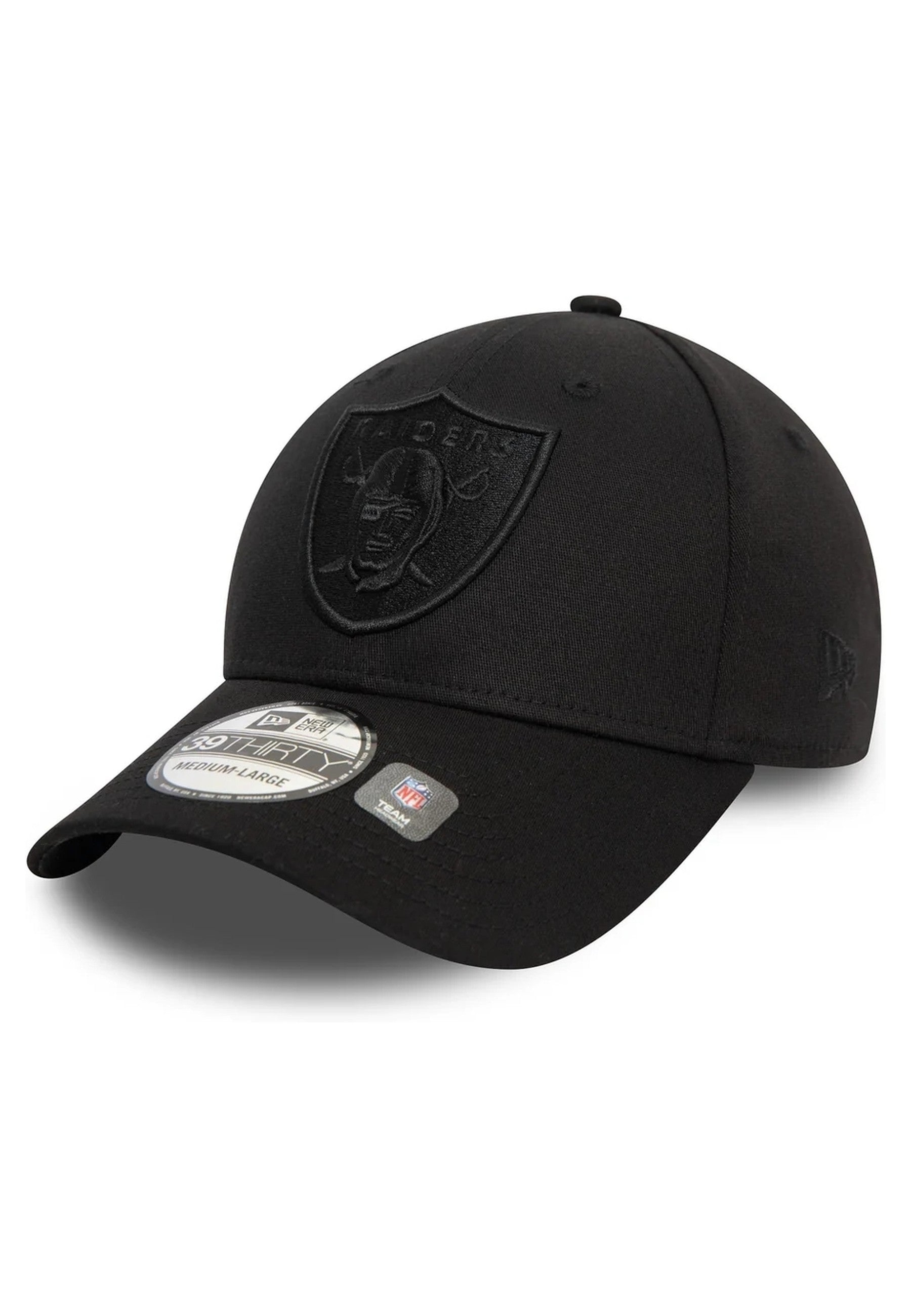 GORRA NEW ERA NEGRA RAIDERS MONOCHROME 39THIRTY LASRAI