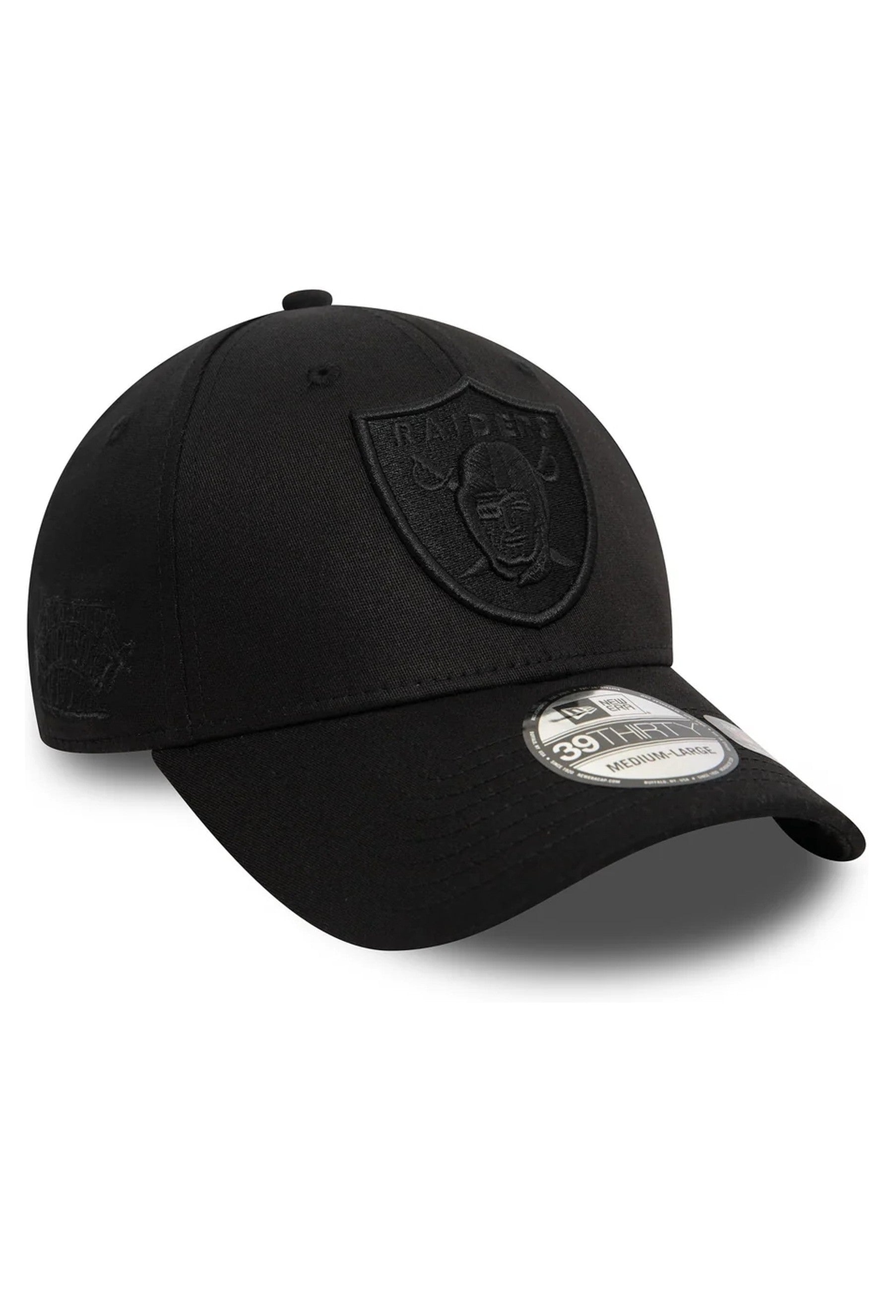 GORRA NEW ERA NEGRA RAIDERS MONOCHROME 39THIRTY LASRAI