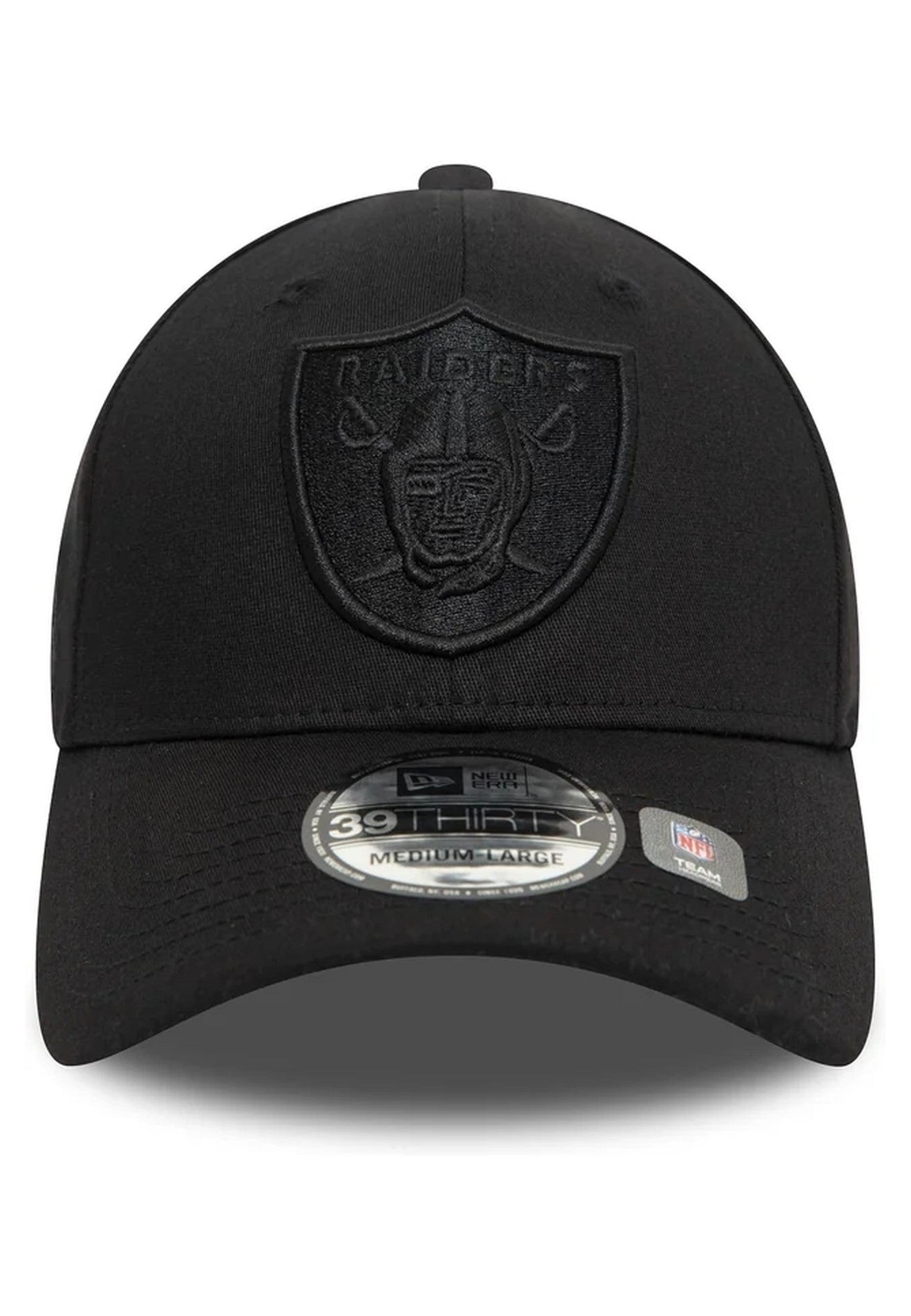 GORRA NEW ERA NEGRA RAIDERS MONOCHROME 39THIRTY LASRAI