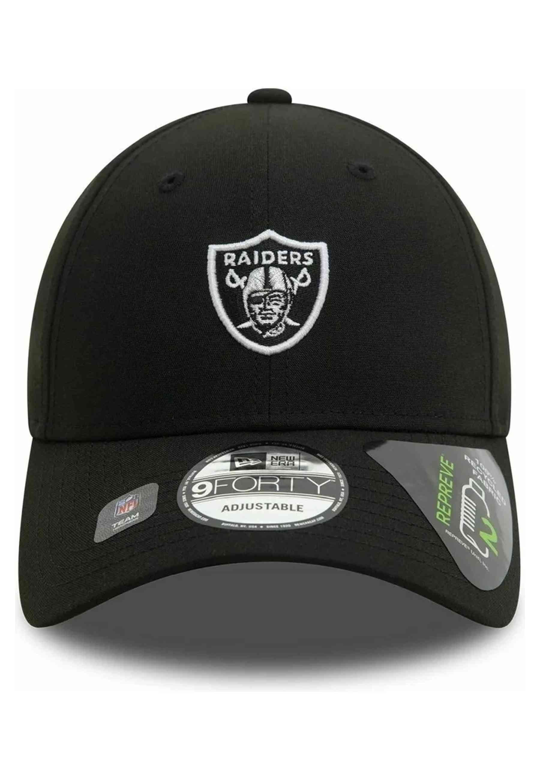 GORRA NEW ERA NEGRA RAIDERS NHL RECYCLED 9FORTY LASRAI