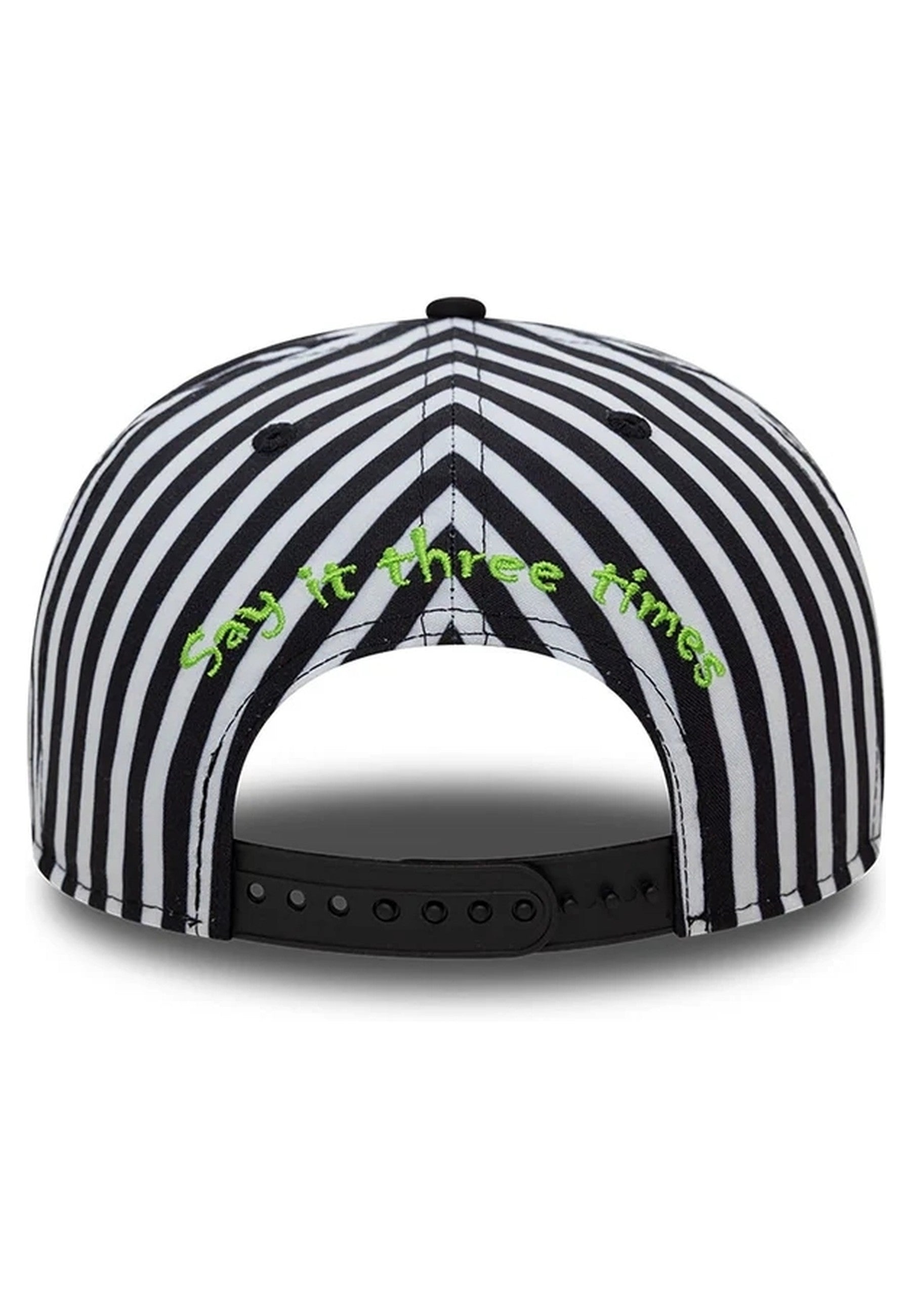 GORRA NEW ERA NEGRA RAYAS BEETLEJUICE STRIPOE 9FIFTY BEETLE