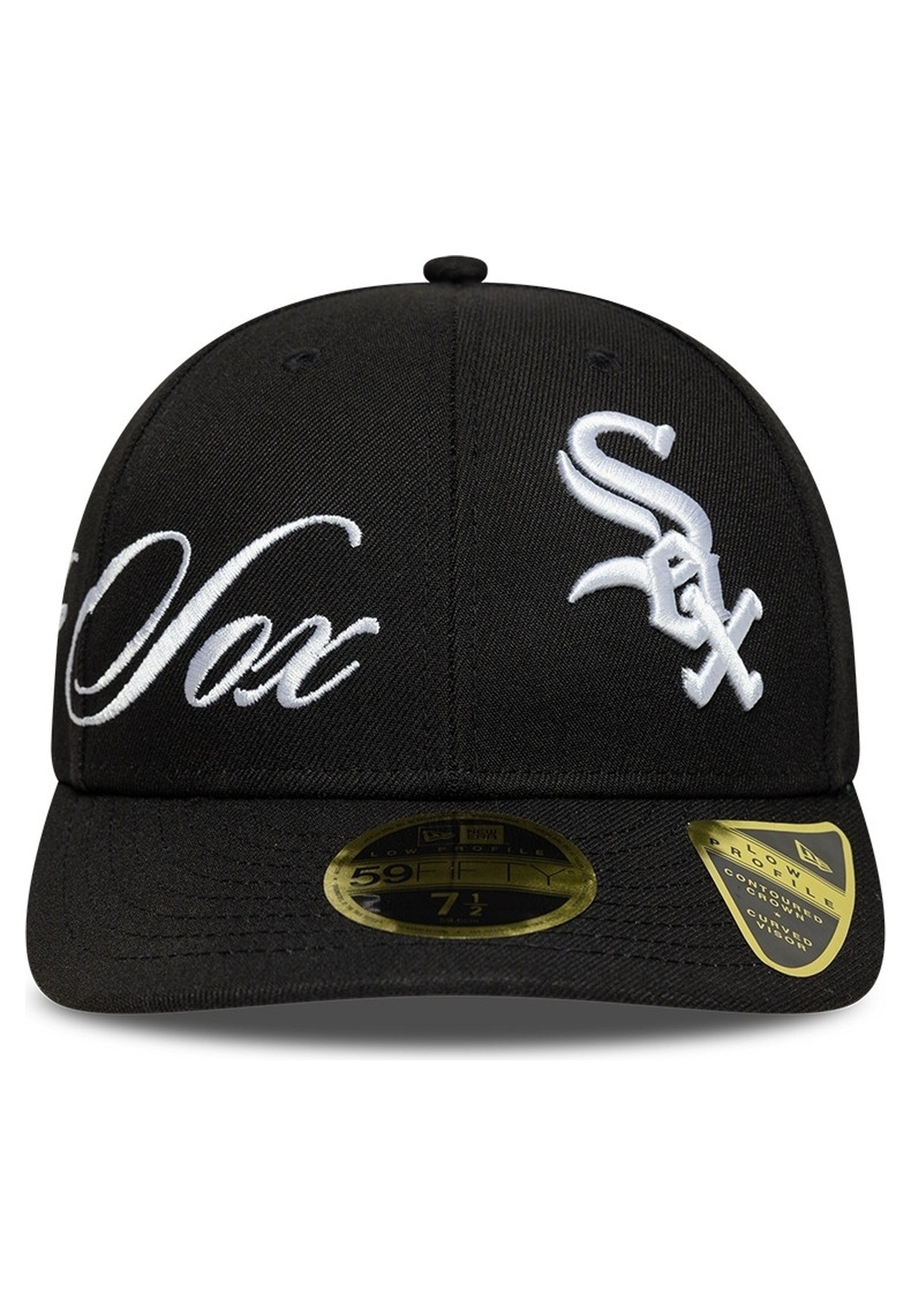 GORRA NEW ERA NEGRA SOX MLB SIDE SCRIPT LP59FIFTY CHIWHI