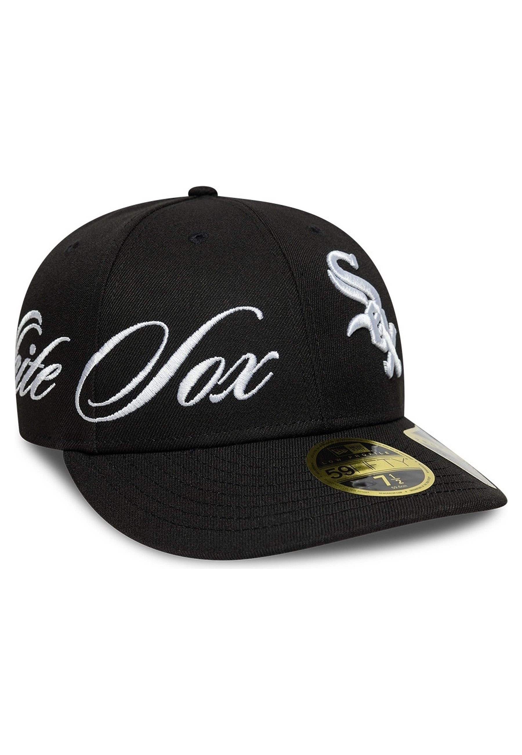 GORRA NEW ERA NEGRA SOX MLB SIDE SCRIPT LP59FIFTY CHIWHI