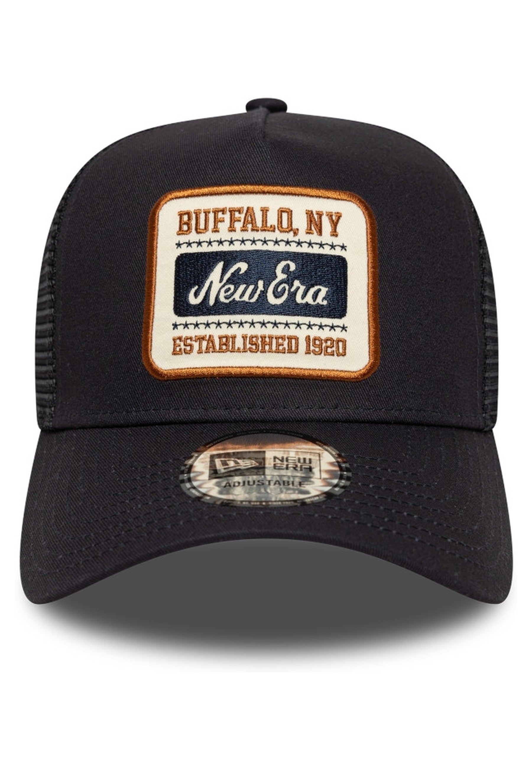 GORRA NEW ERA NEGRA SQUARE PATCH TRUCKER CAP