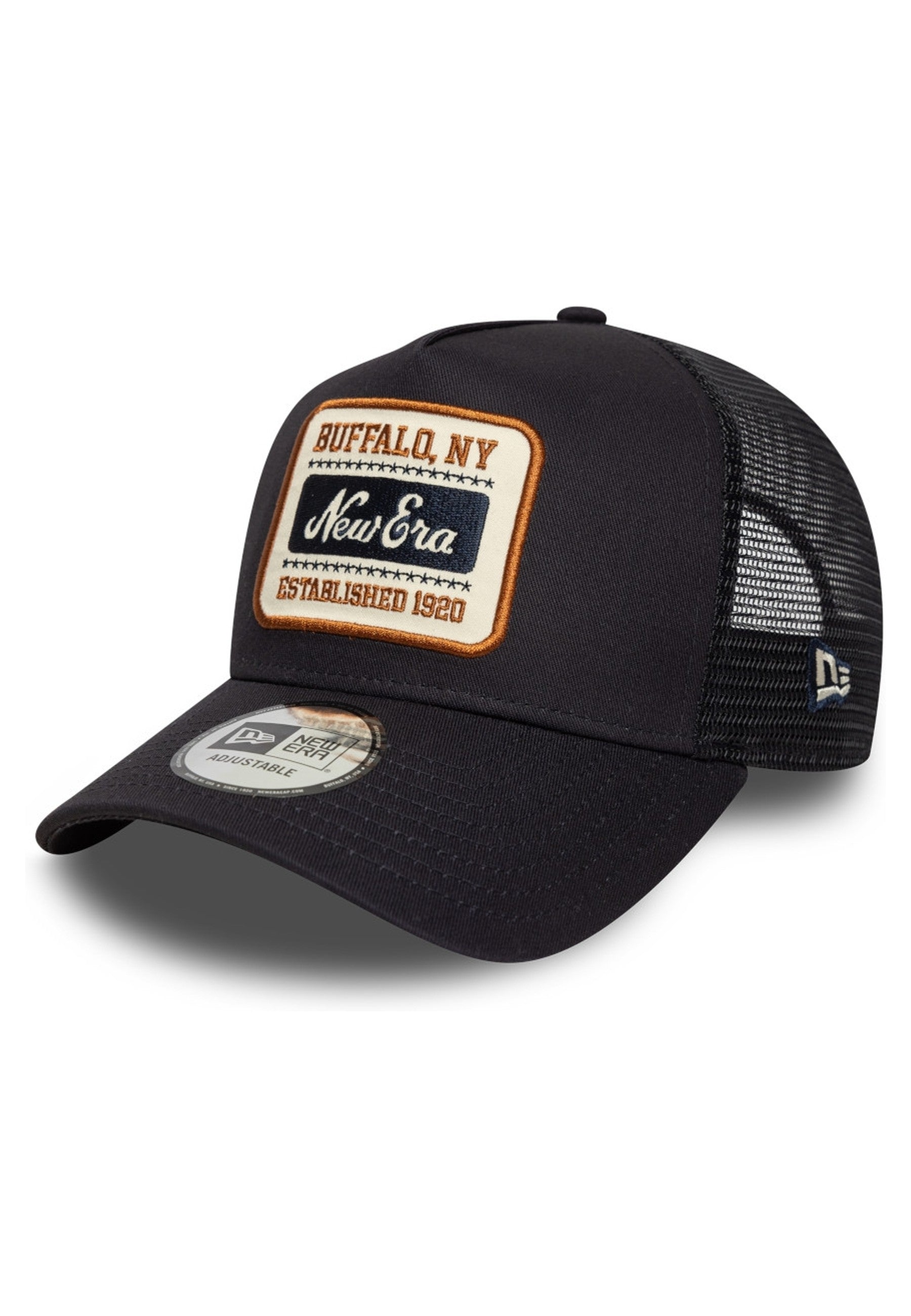 GORRA NEW ERA NEGRA SQUARE PATCH TRUCKER CAP