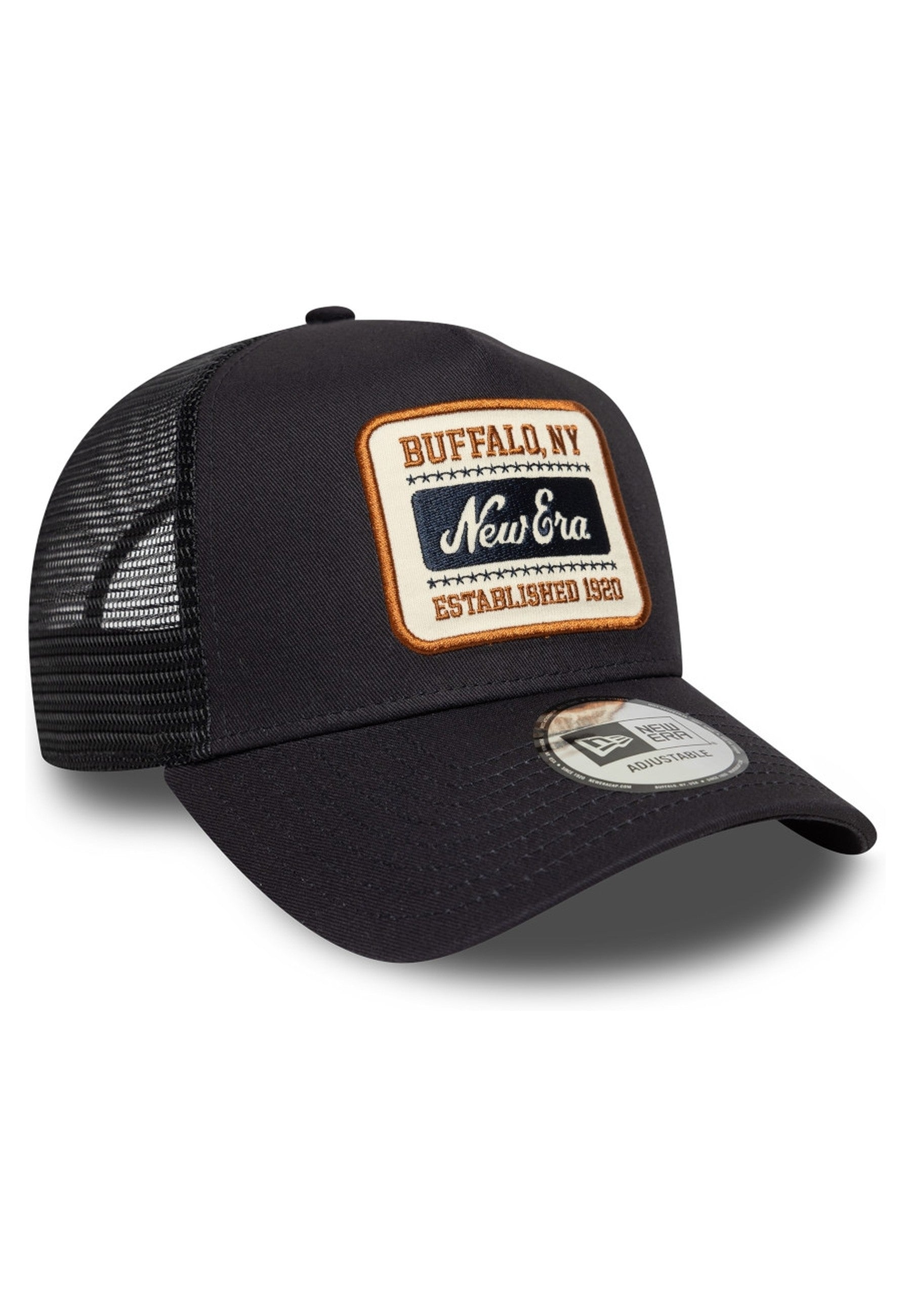 GORRA NEW ERA NEGRA SQUARE PATCH TRUCKER CAP