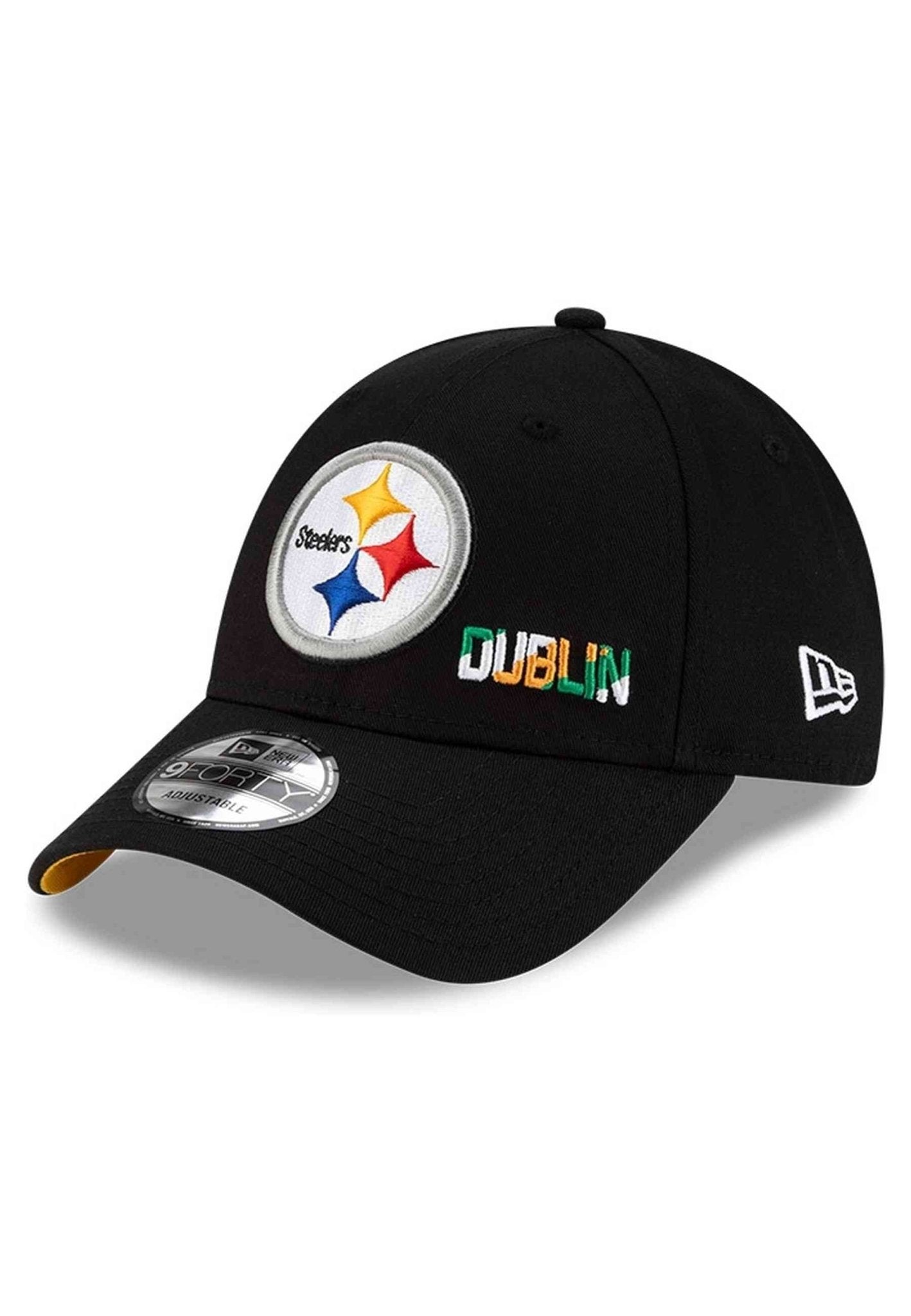 GORRA NEW ERA NEGRA STEELERS NFLISG25 DUBLIN 9FORTY PITSTE - AREA ZERO