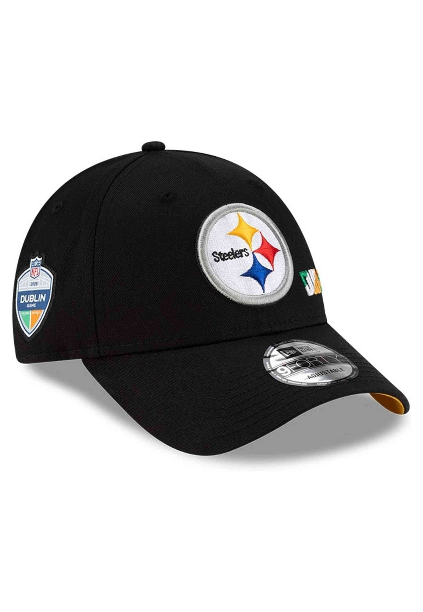 GORRA NEW ERA NEGRA STEELERS NFLISG25 DUBLIN 9FORTY PITSTE - AREA ZERO