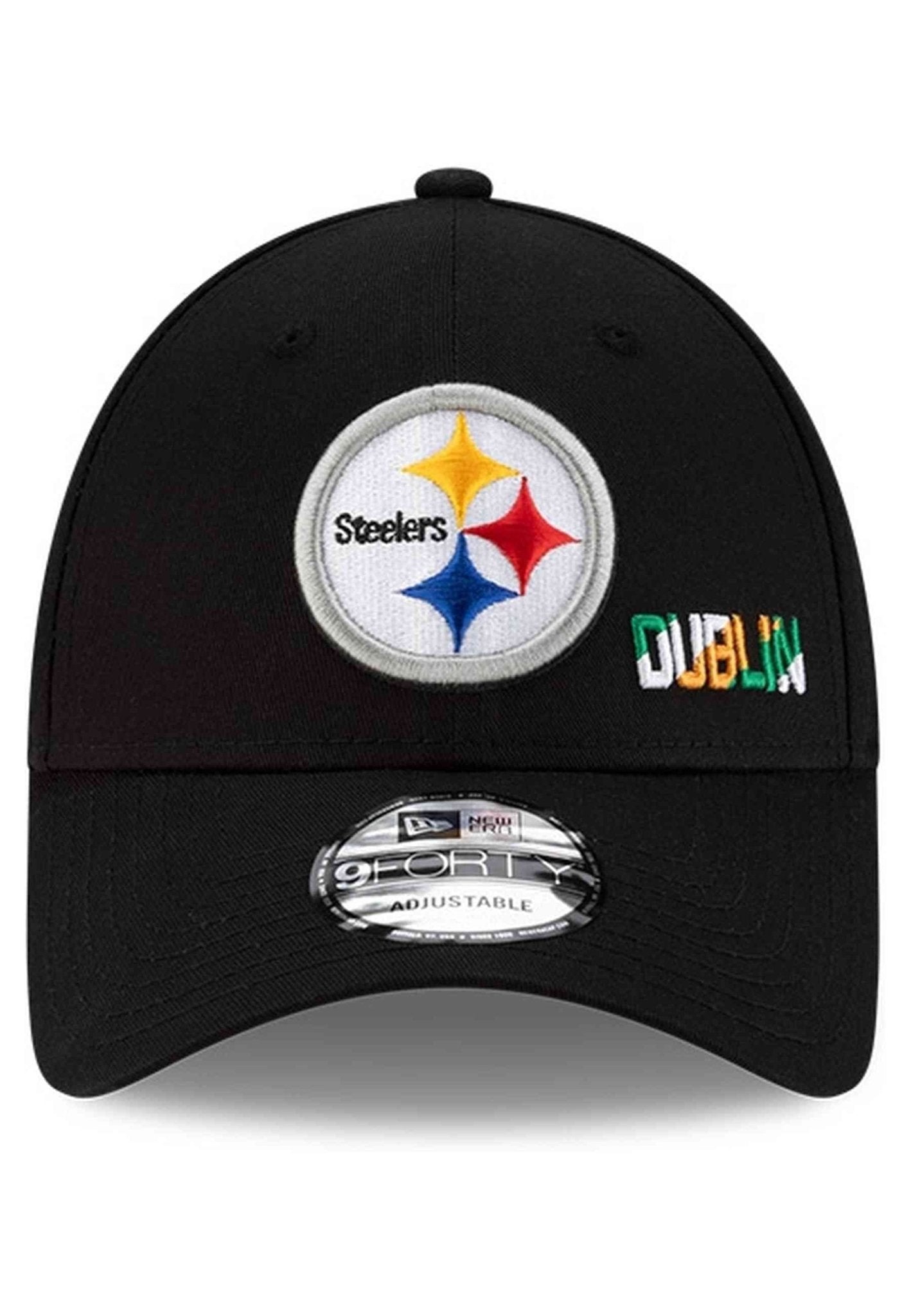 GORRA NEW ERA NEGRA STEELERS NFLISG25 DUBLIN 9FORTY PITSTE - AREA ZERO
