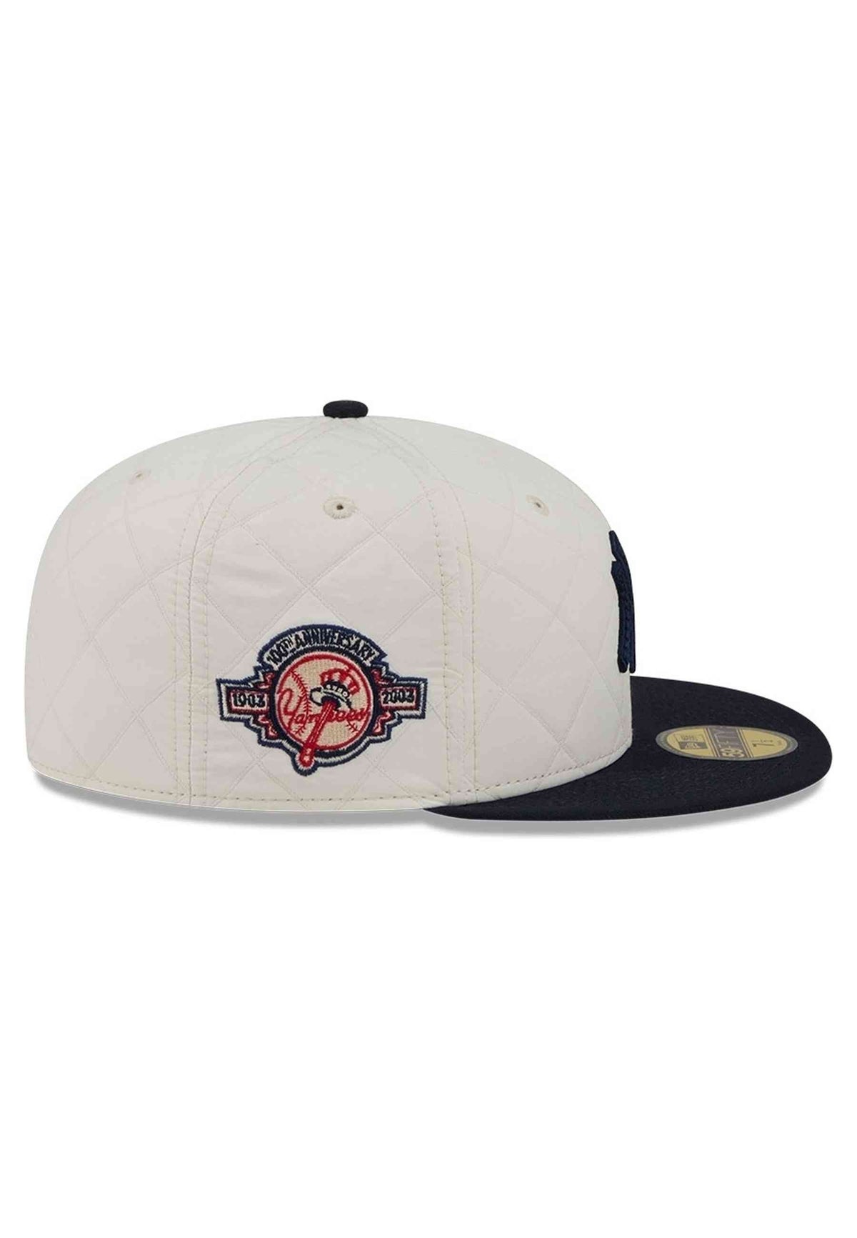 GORRA NEW ERA NEW YORK YANKEES 59FIFTY QUILTED NYLON SIDE PATCH BLANCA