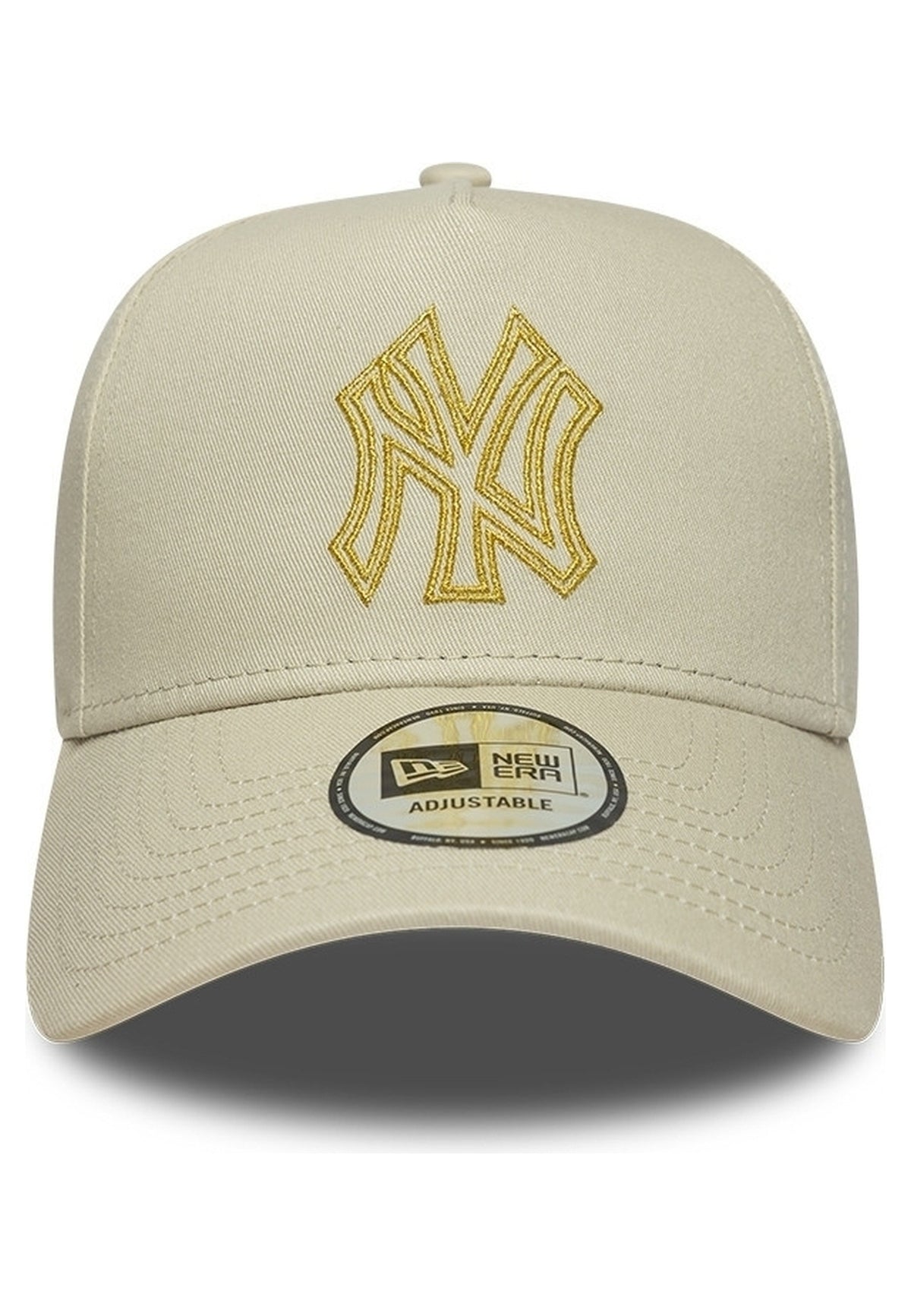 GORRA NEW ERA NEW YORK YANKEES METALLIC OUTLINE EFRAME BEIGE