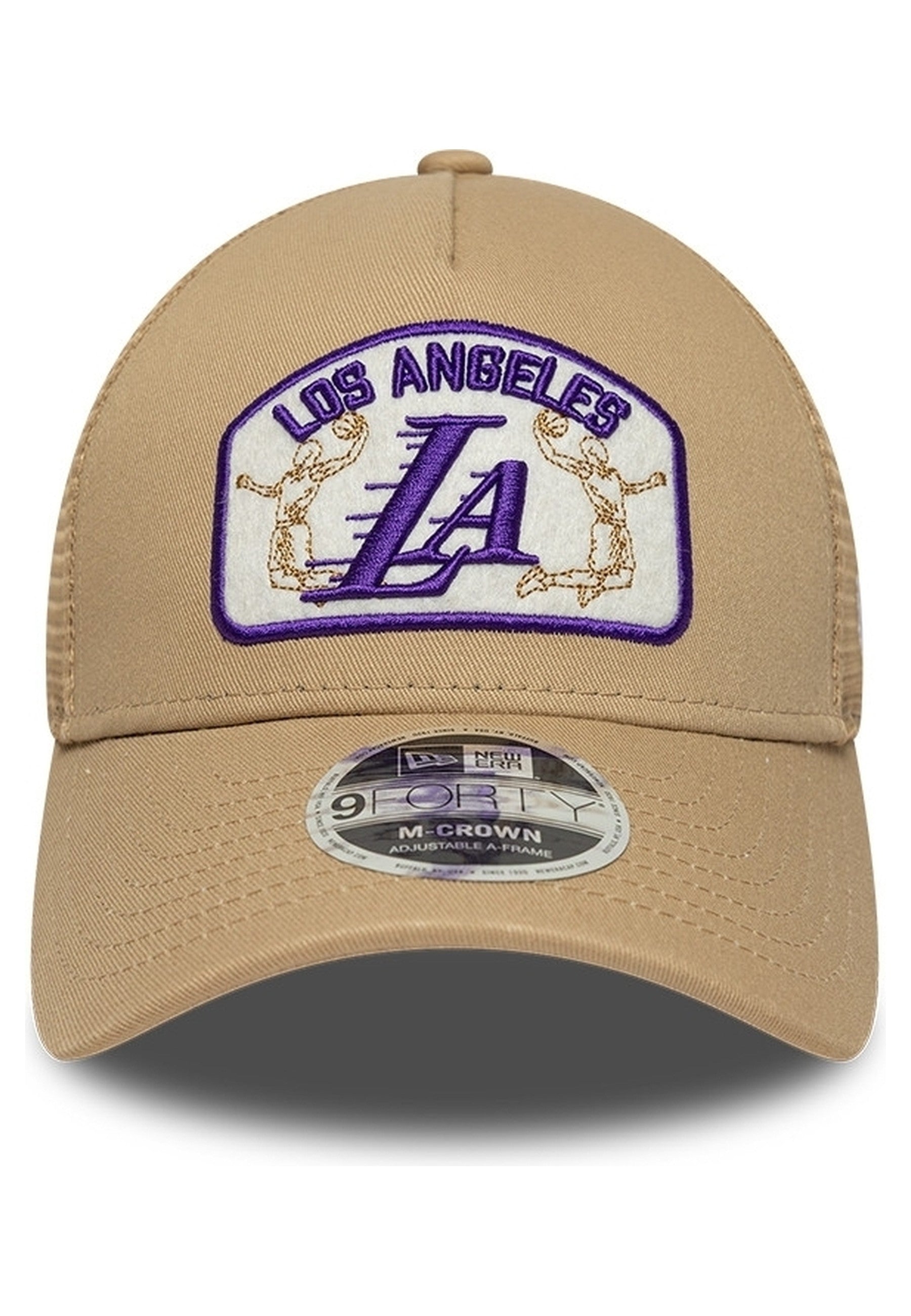 GORRA NEW ERA TOSTADA LAKERS NBA 9FORTY MC AF LOSLAK TRUCKER CAP