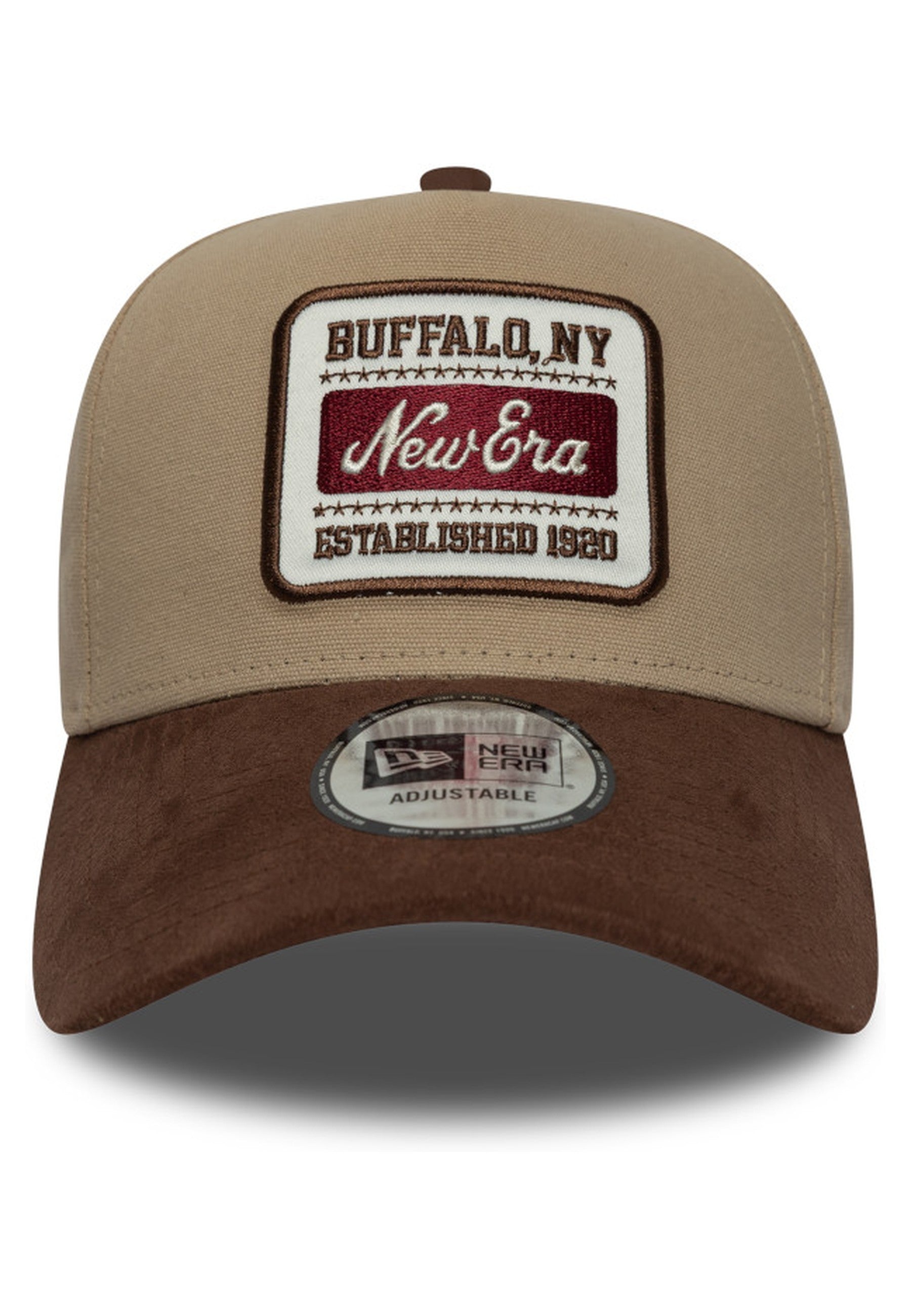 GORRA NEW ERA TOSTADA NE PATCH SUEDE EFRAME NEWERA