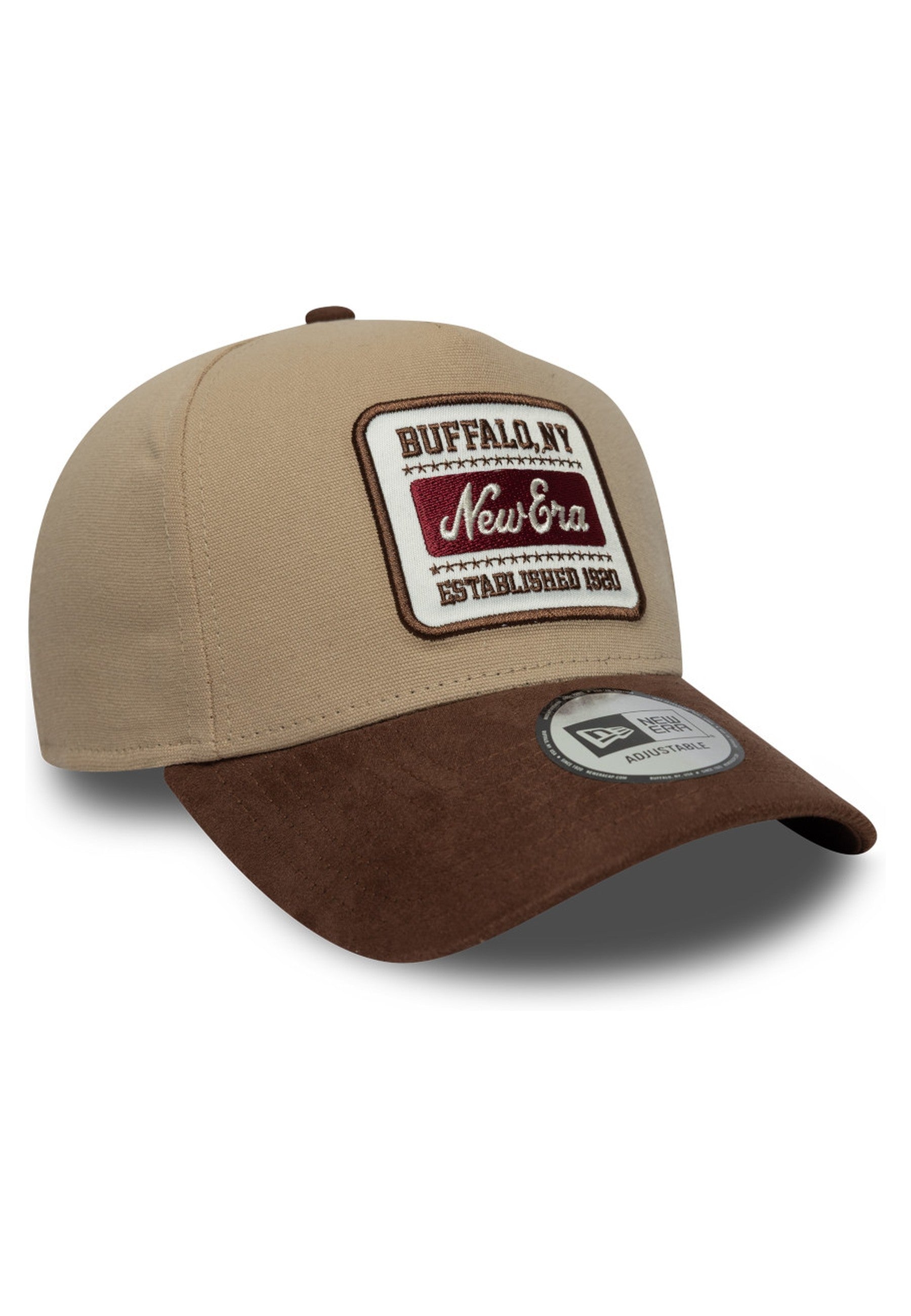 GORRA NEW ERA TOSTADA NE PATCH SUEDE EFRAME NEWERA