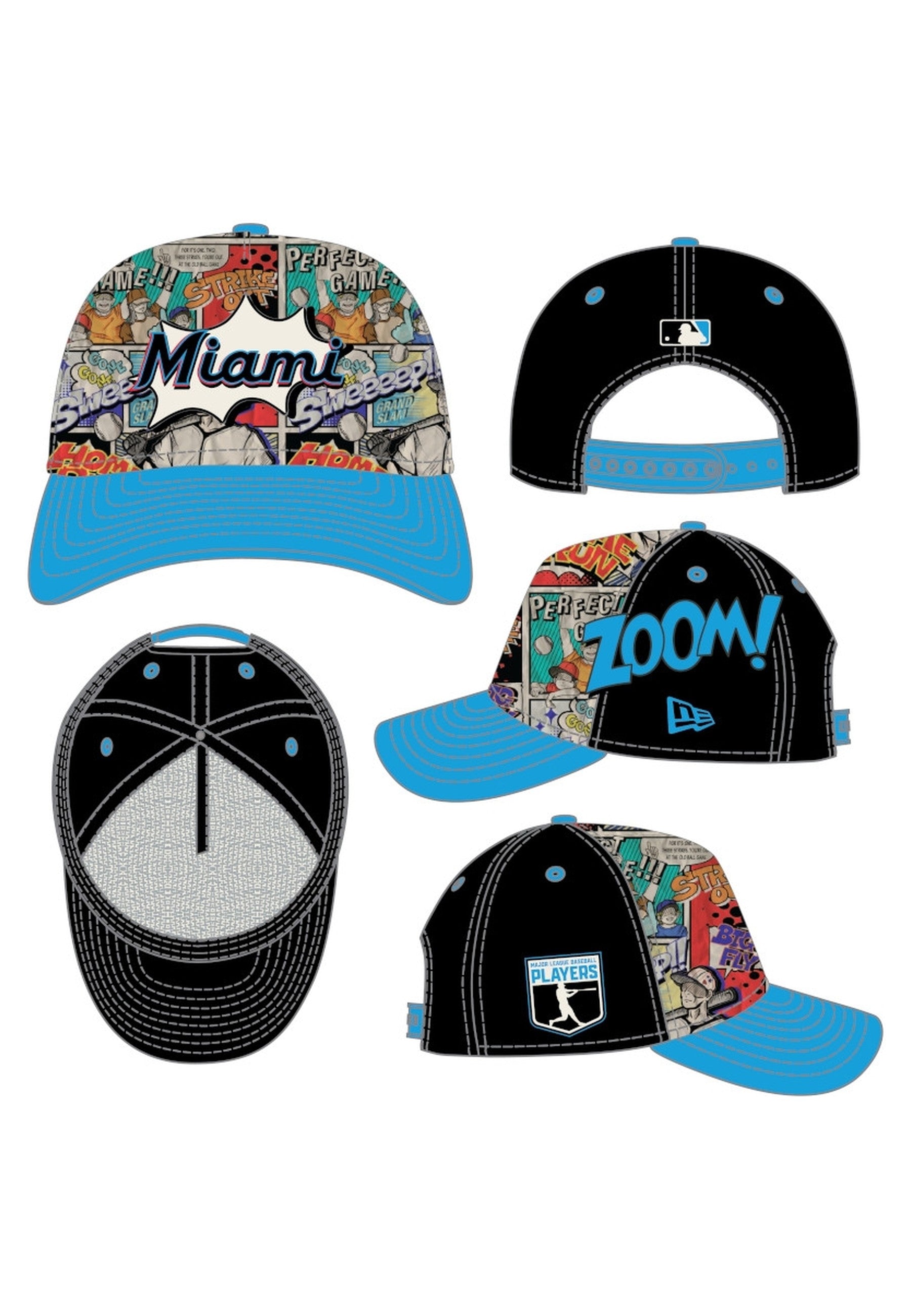 GORRA NEW ERA TURQUESA MARLINS MLB25 PLAYER WKND 940AF CHIWHI