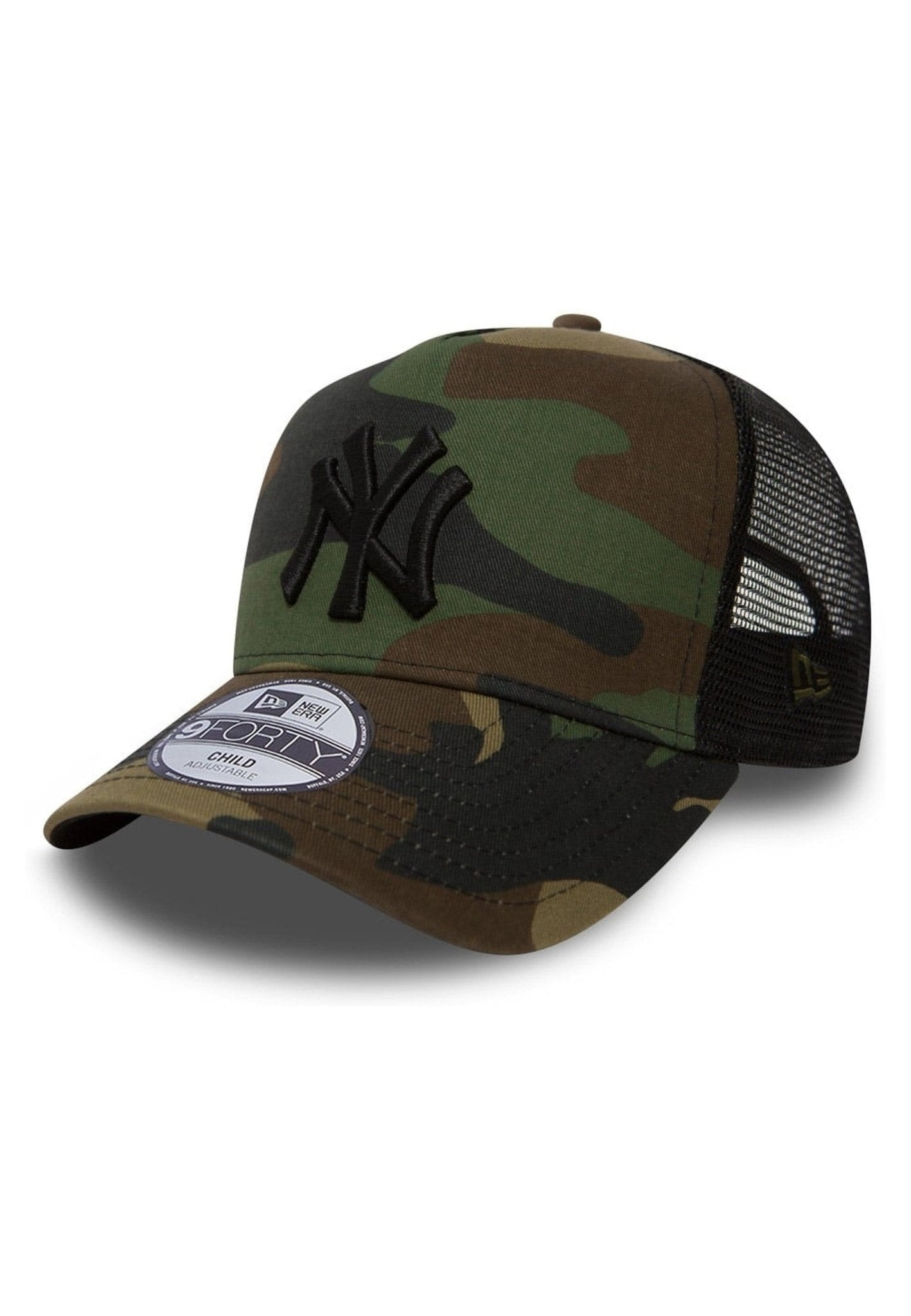 GORRA NEW ERA VERDE CAMO YANKEES YOUTH CLEAN TRUCKER - AREA ZERO