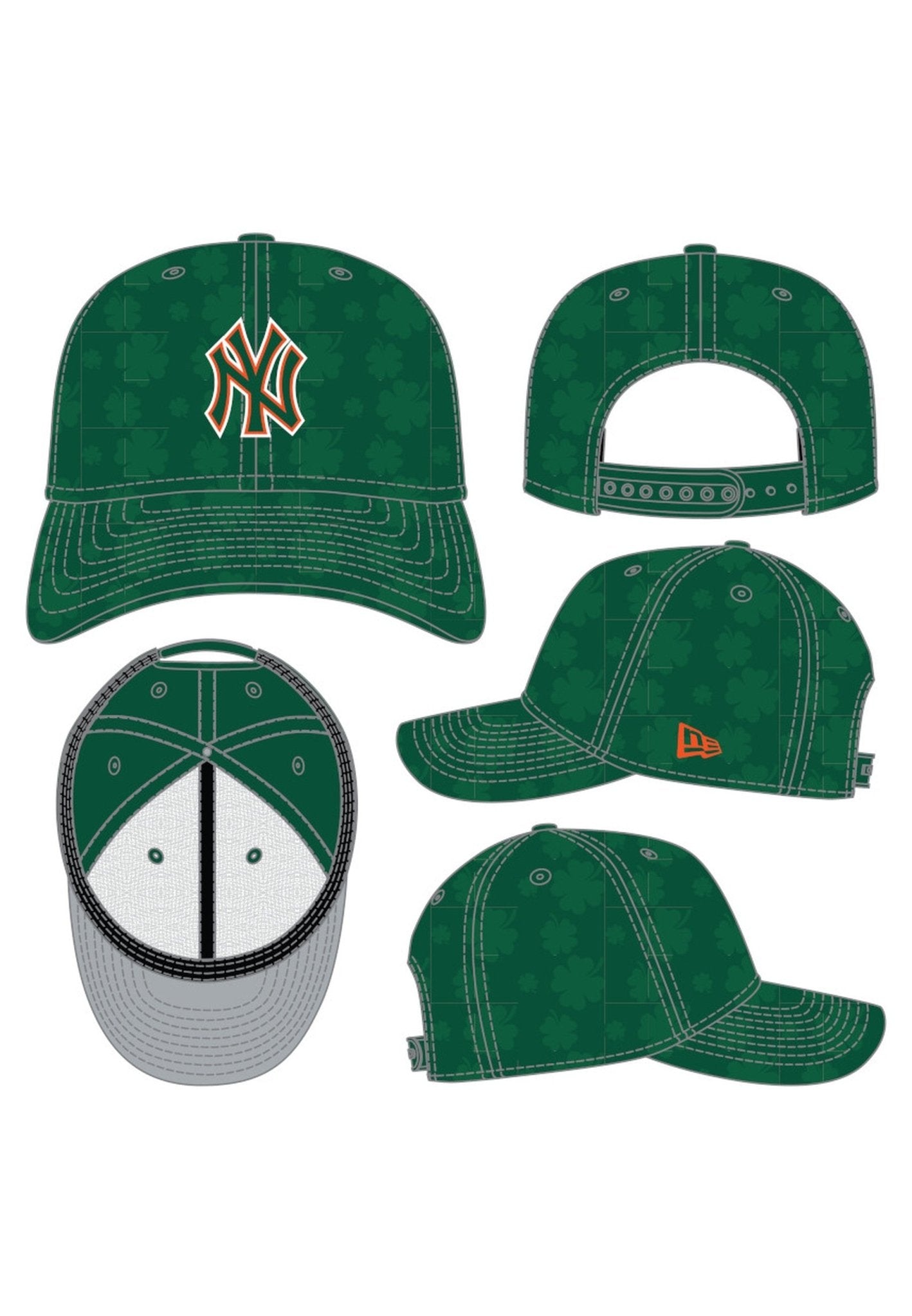 GORRA NEW ERA VERDE YANKEES ST PATRICKS 3930 MLB25 STP - AREA ZERO