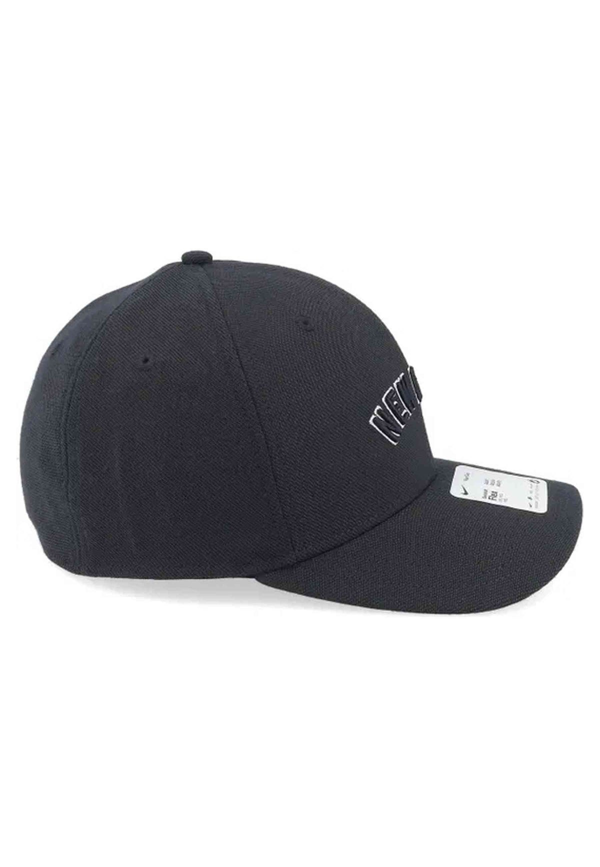 GORRA NIKE NEGRA NEW YORK YANKEES DRI FIT RISE STRUCTURED SWOOSHFLEX CAP