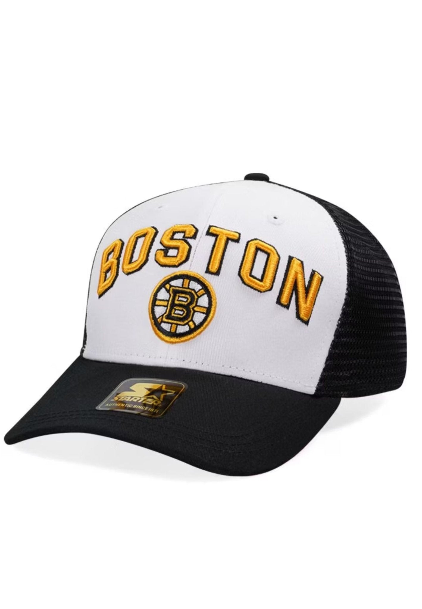 GORRA STARTER NEGRA BOSTON BRUINS PENALTY TRUCKER CAP - AREA ZERO