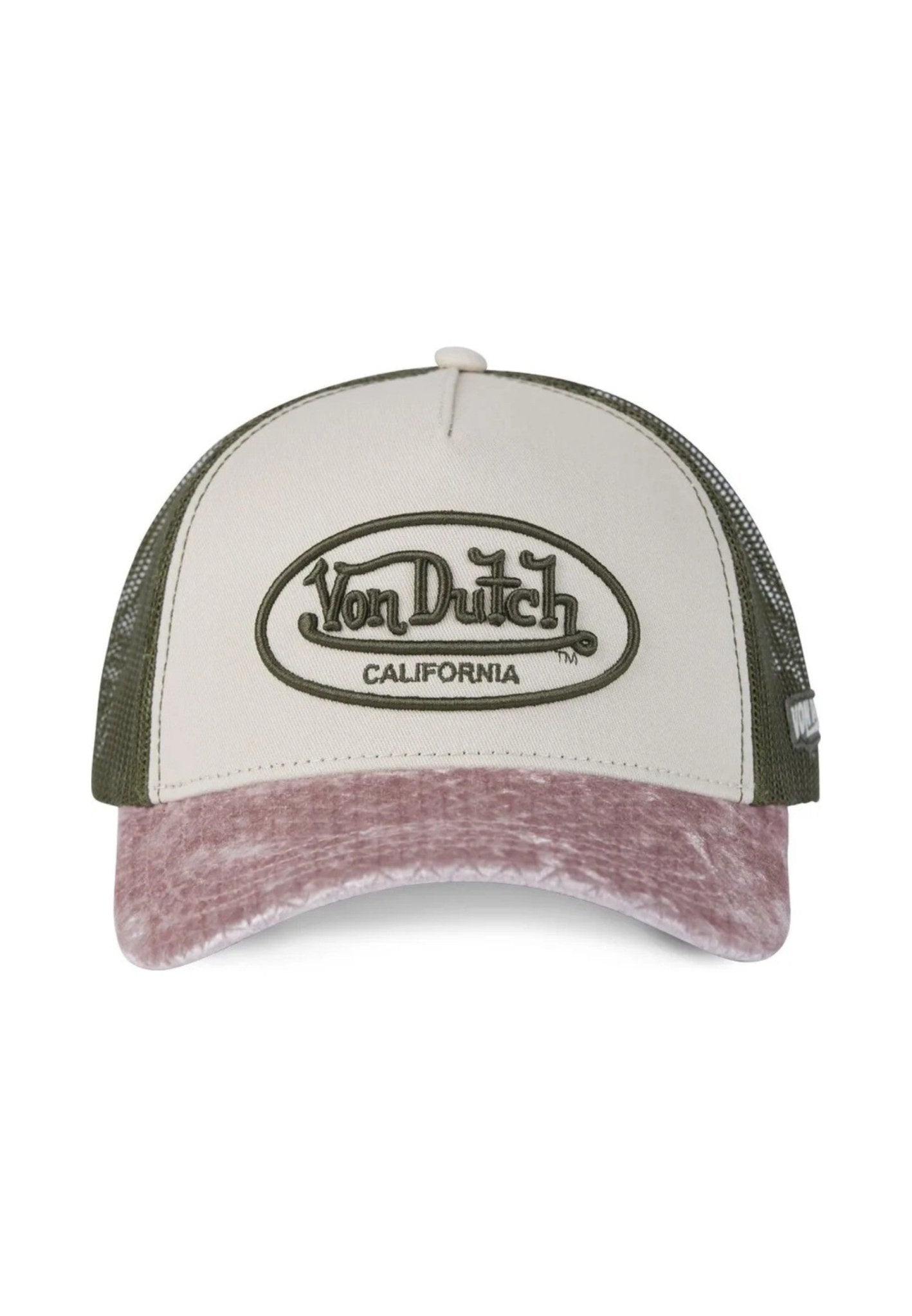 GORRA VON DUTCH BEIGE VEL K TRUCKER CAP - AREA ZERO