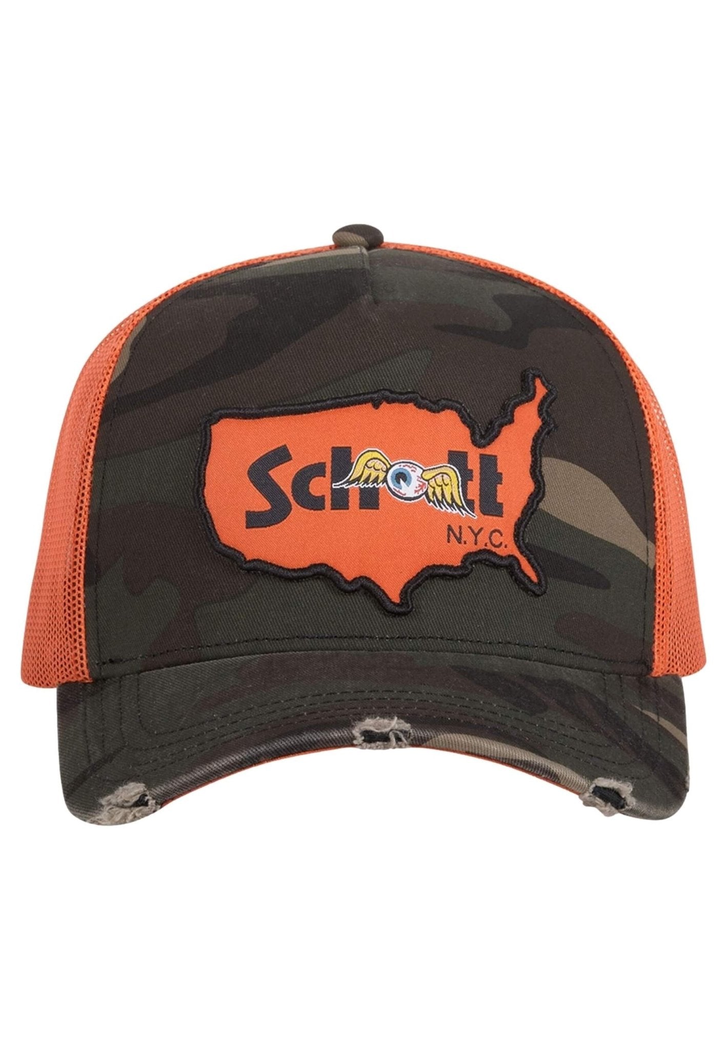 GORRA VON DUTCH BY SCHOTT CAMUFLAJE CAMOK TRUCKER CAP - AREA ZERO