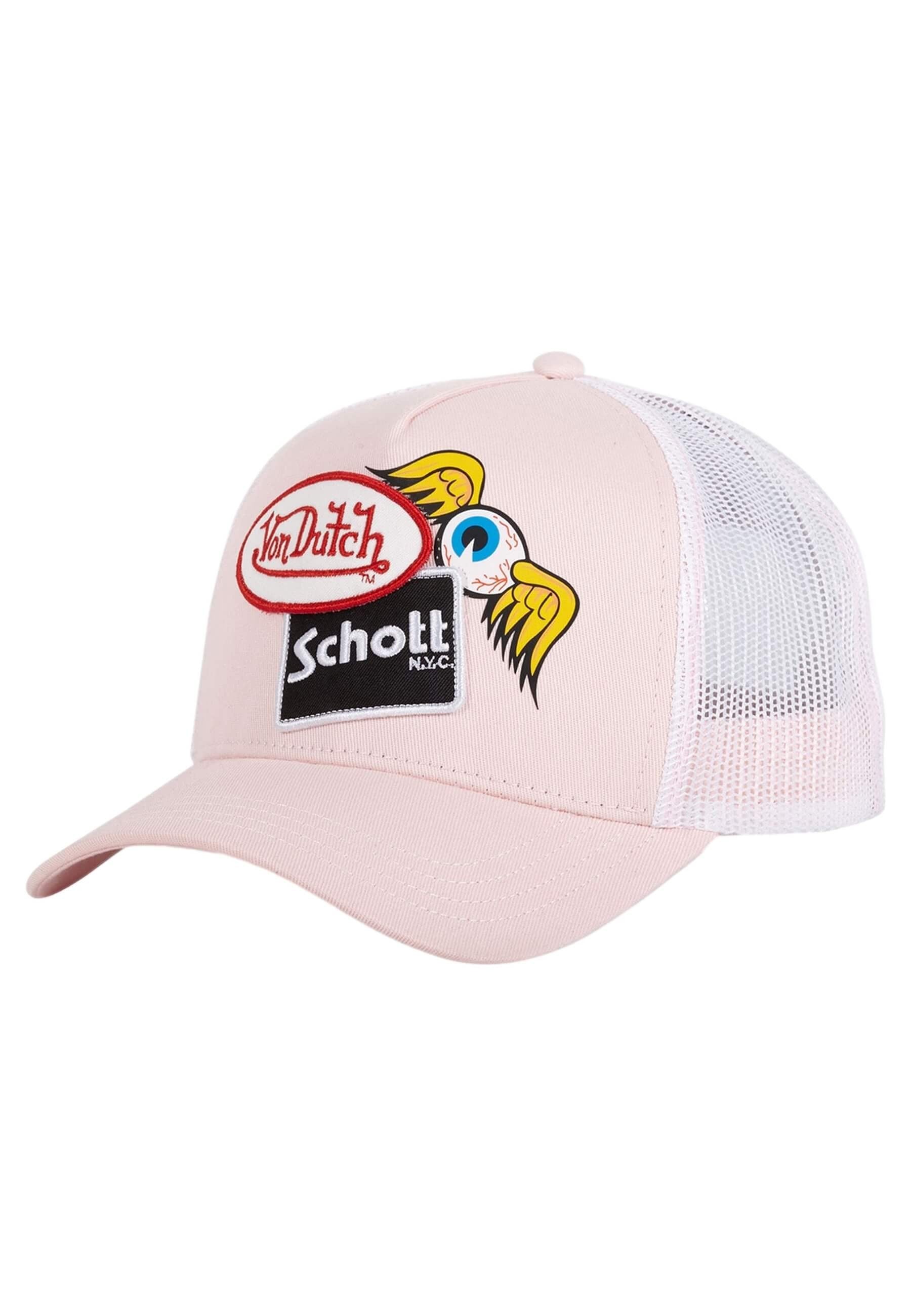 GORRA VON DUTCH BY SCHOTT ROSA PARCHES PINK TRUCKER CAP