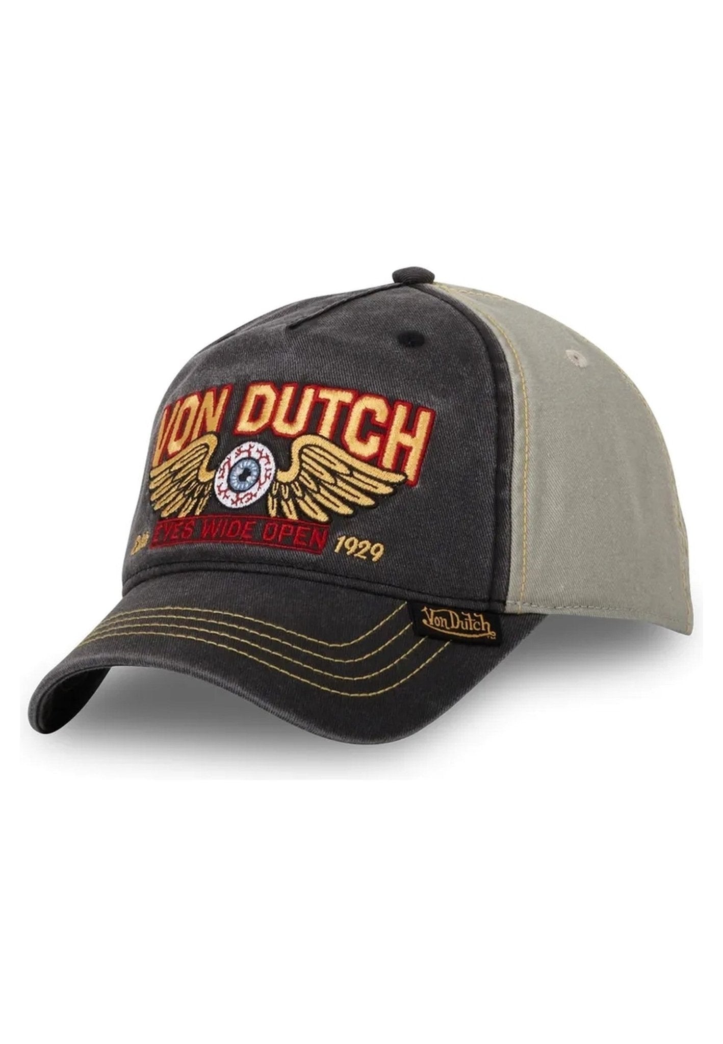 GORRA VON DUTCH GRIS BORDADOS EYE CB CAP - AREA ZERO
