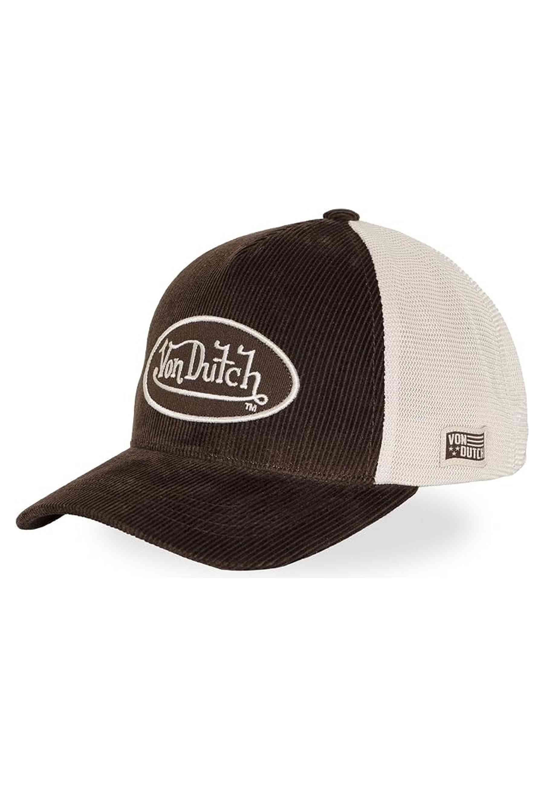 GORRA VON DUTCH MARRON CORDUROY TRUCKER CAP