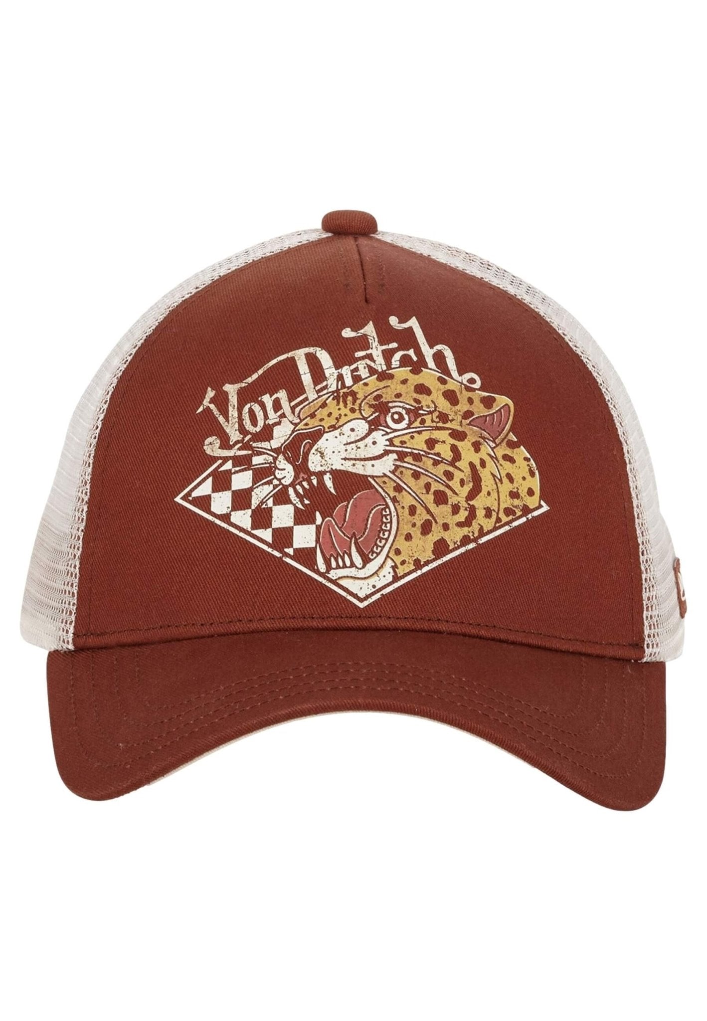 GORRA VON DUTCH MARRON GUEPARDO GUE TRUCKER CAP - AREA ZERO